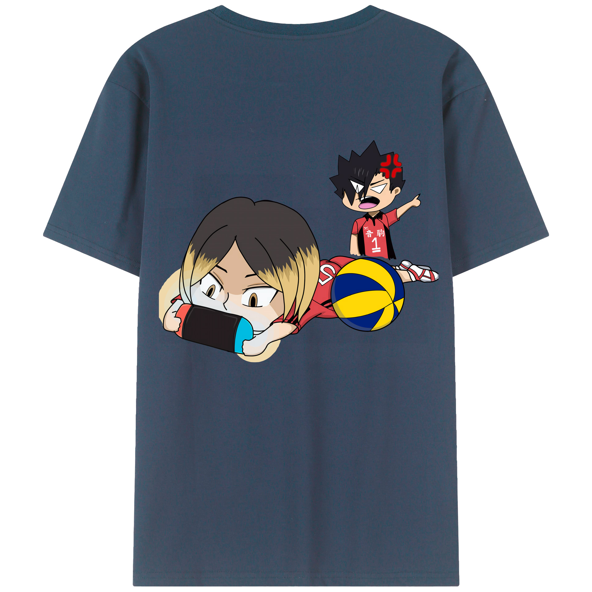 （画像用） ハイキュー!! Haikyu!! 綿100％半袖Tシャツ（背面プリント）