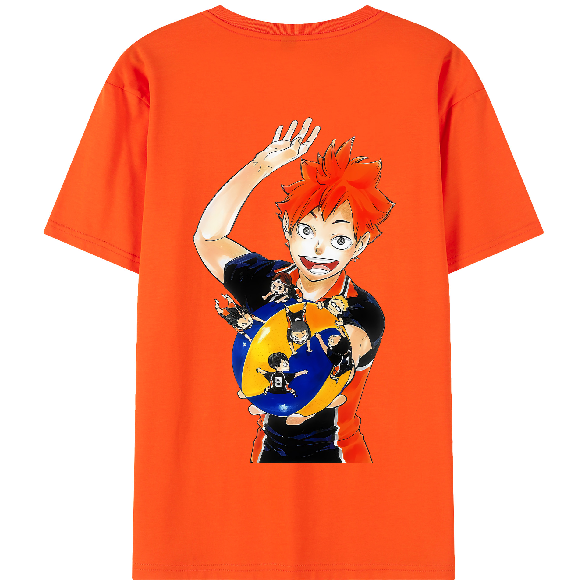 （画像用） ハイキュー!! Haikyu!! 綿100％半袖Tシャツ（背面プリント）