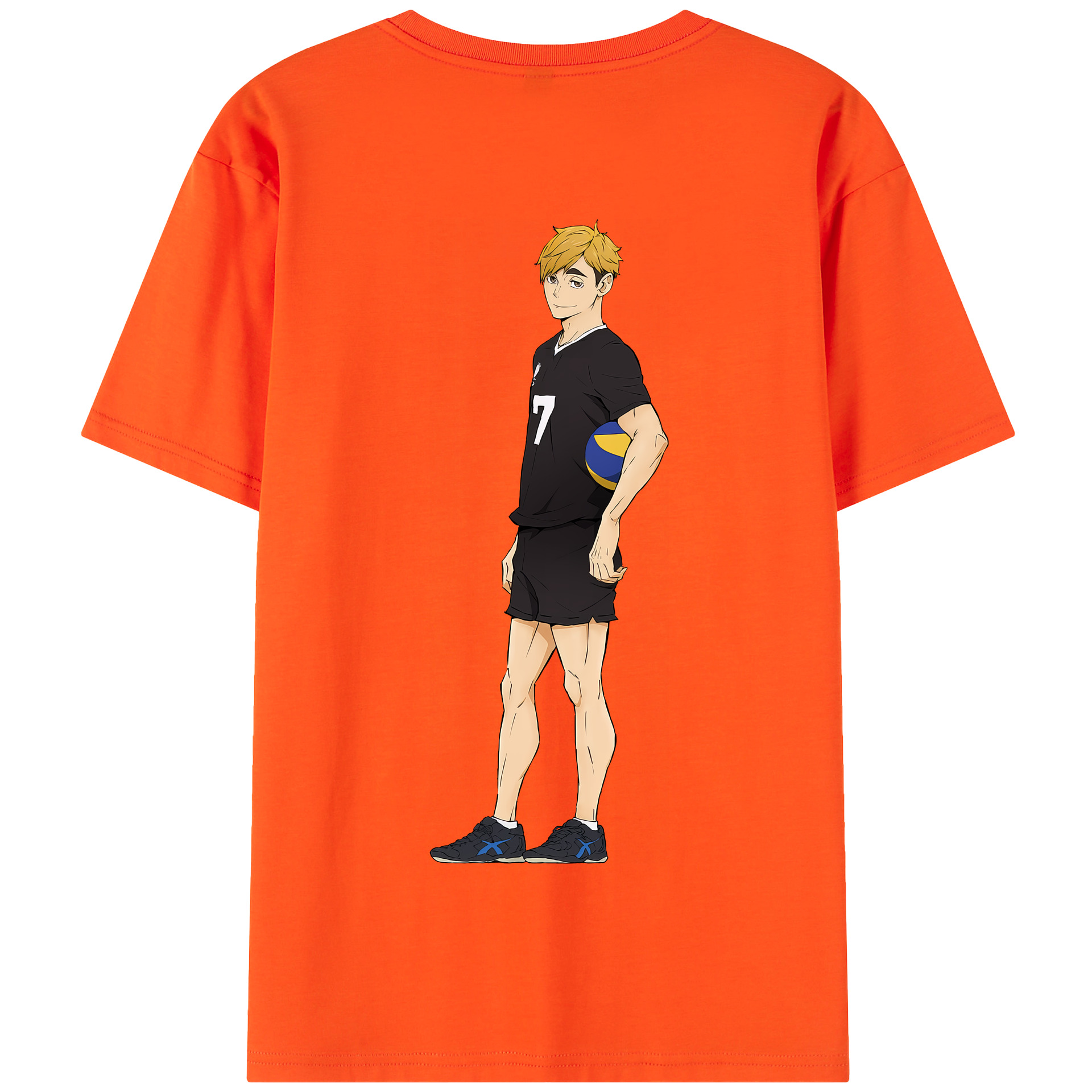 （画像用） ハイキュー!! Haikyu!! 綿100％半袖Tシャツ（背面プリント）