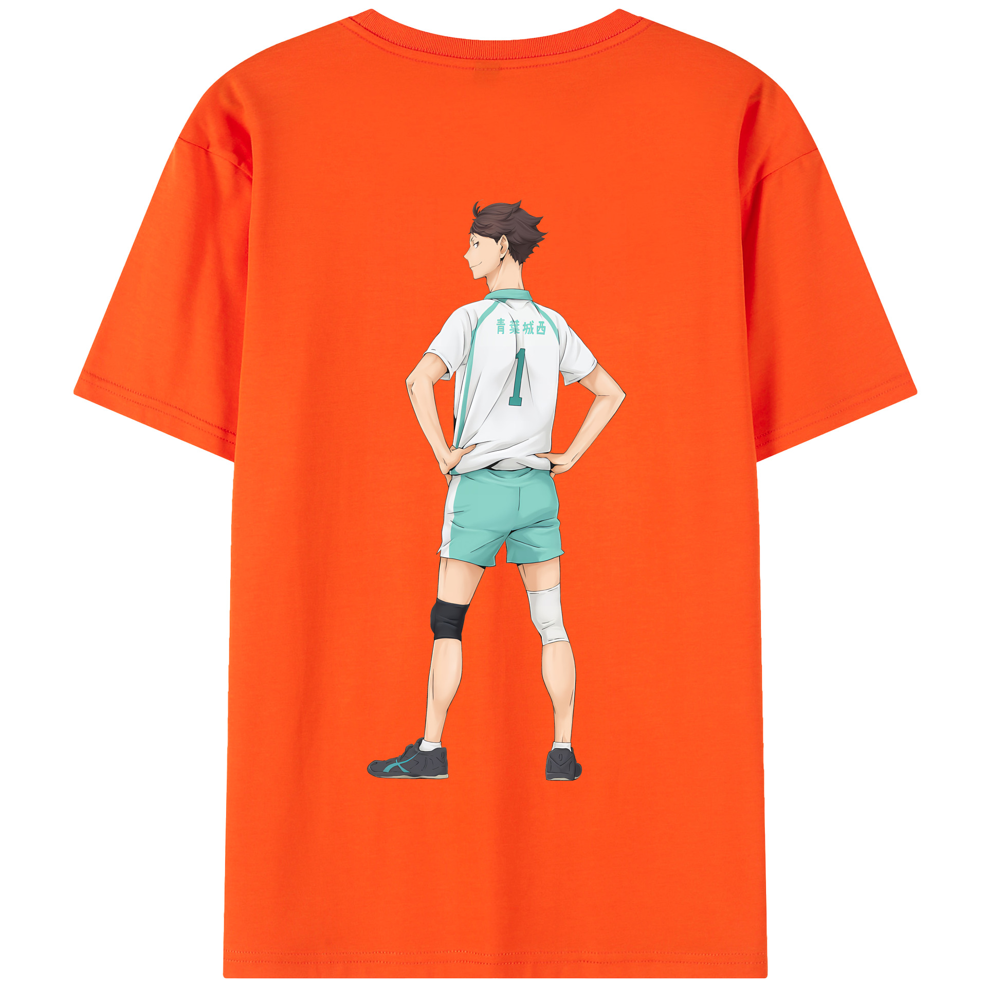 （画像用） ハイキュー!! Haikyu!! 綿100％半袖Tシャツ（背面プリント）