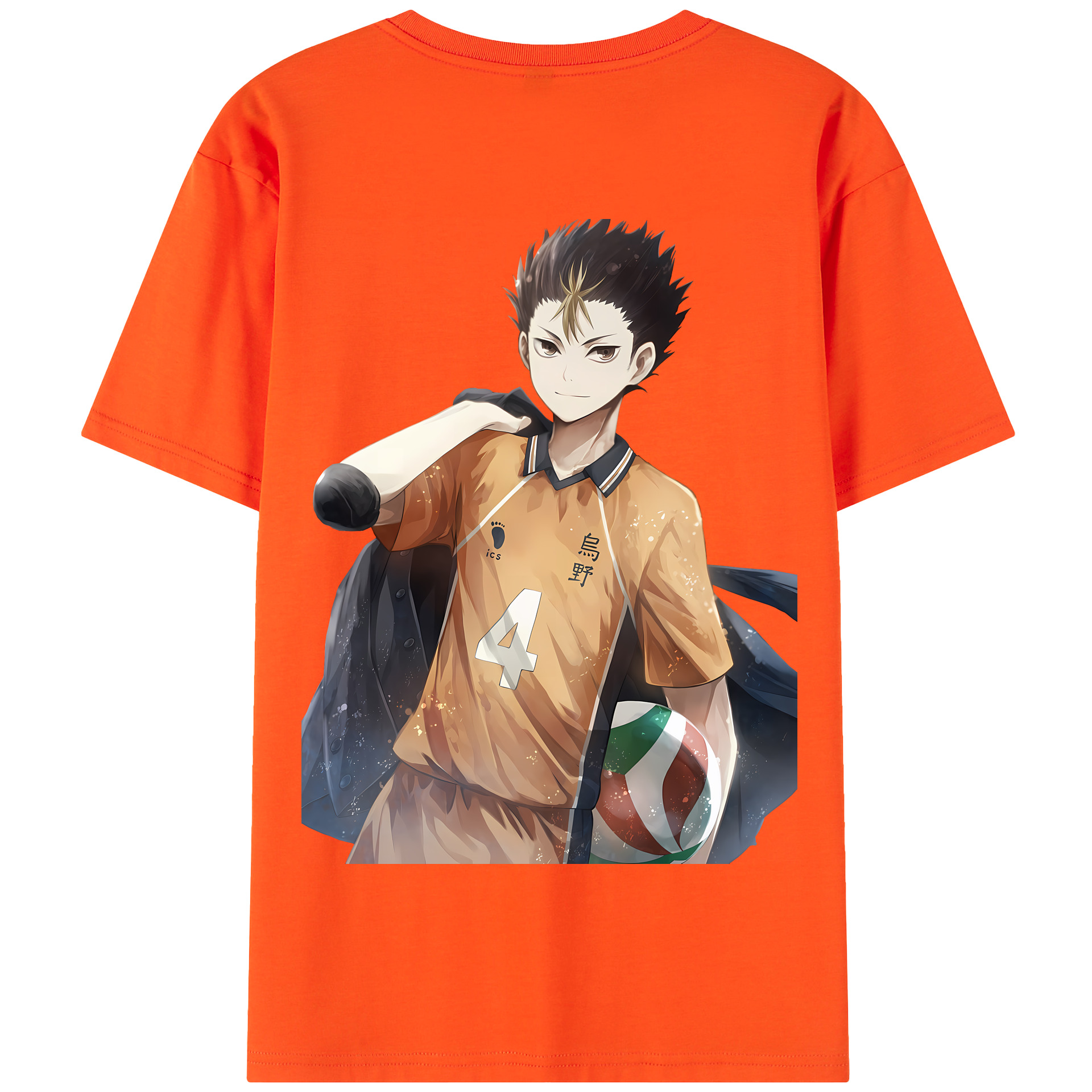（画像用） ハイキュー!! Haikyu!! 綿100％半袖Tシャツ（背面プリント）