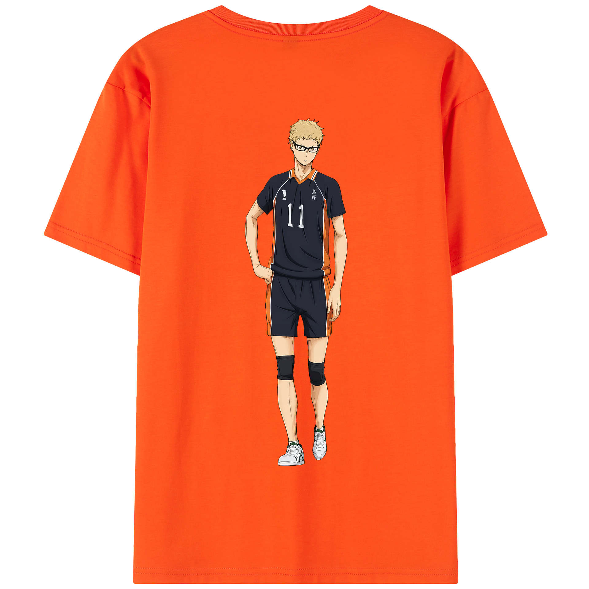 （画像用） ハイキュー!! Haikyu!! 綿100％半袖Tシャツ（背面プリント）