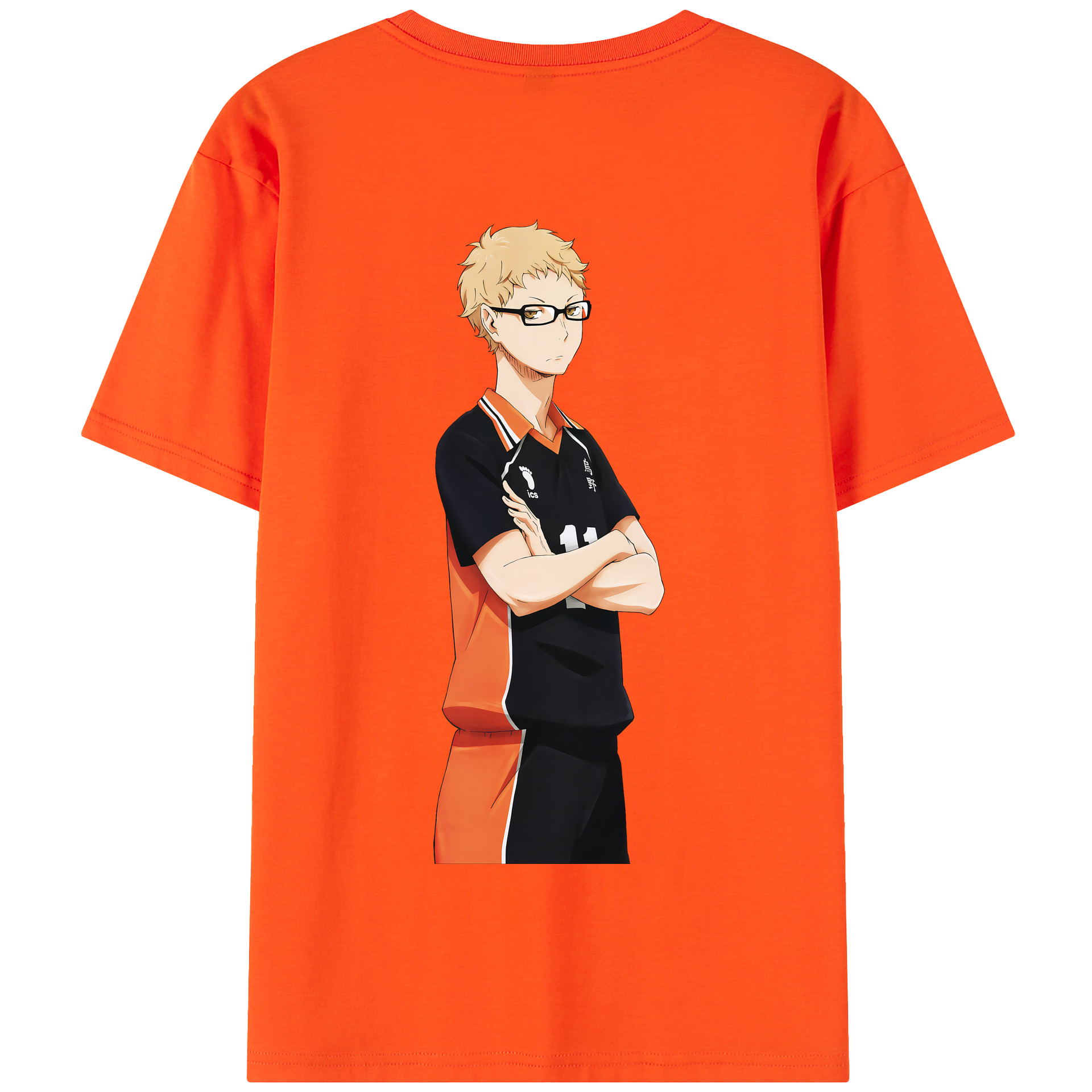 （画像用） ハイキュー!! Haikyu!! 綿100％半袖Tシャツ（背面プリント）