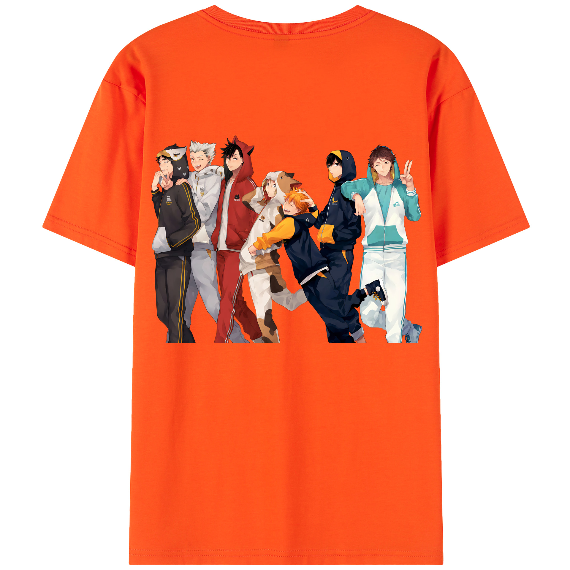 （画像用） ハイキュー!! Haikyu!! 綿100％半袖Tシャツ（背面プリント）