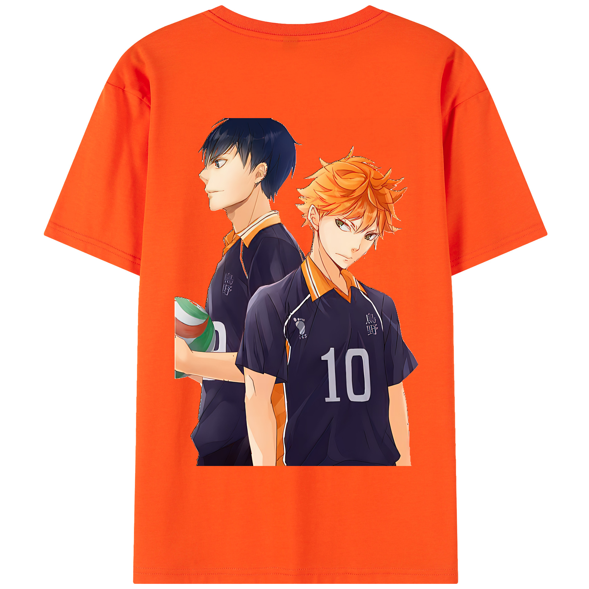 （画像用） ハイキュー!! Haikyu!! 綿100％半袖Tシャツ（背面プリント）