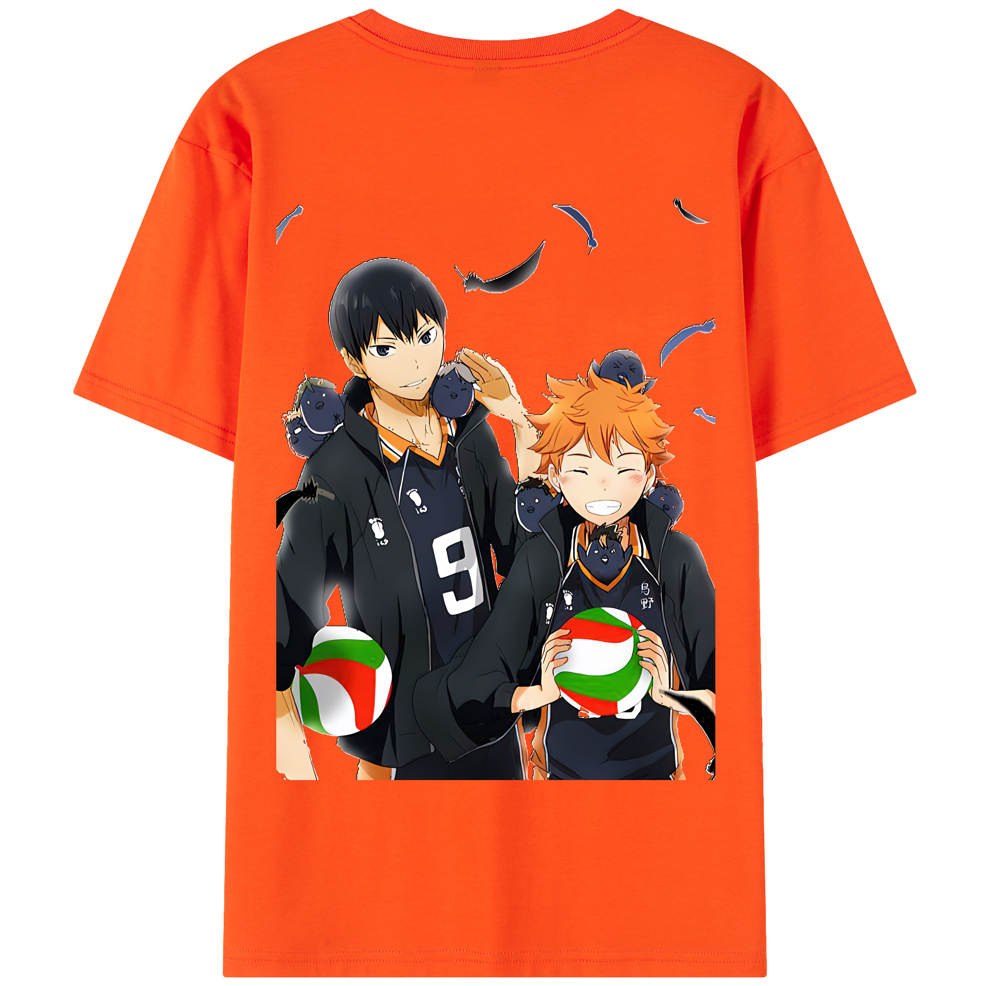 （画像用） ハイキュー!! Haikyu!! 綿100％半袖Tシャツ（背面プリント）