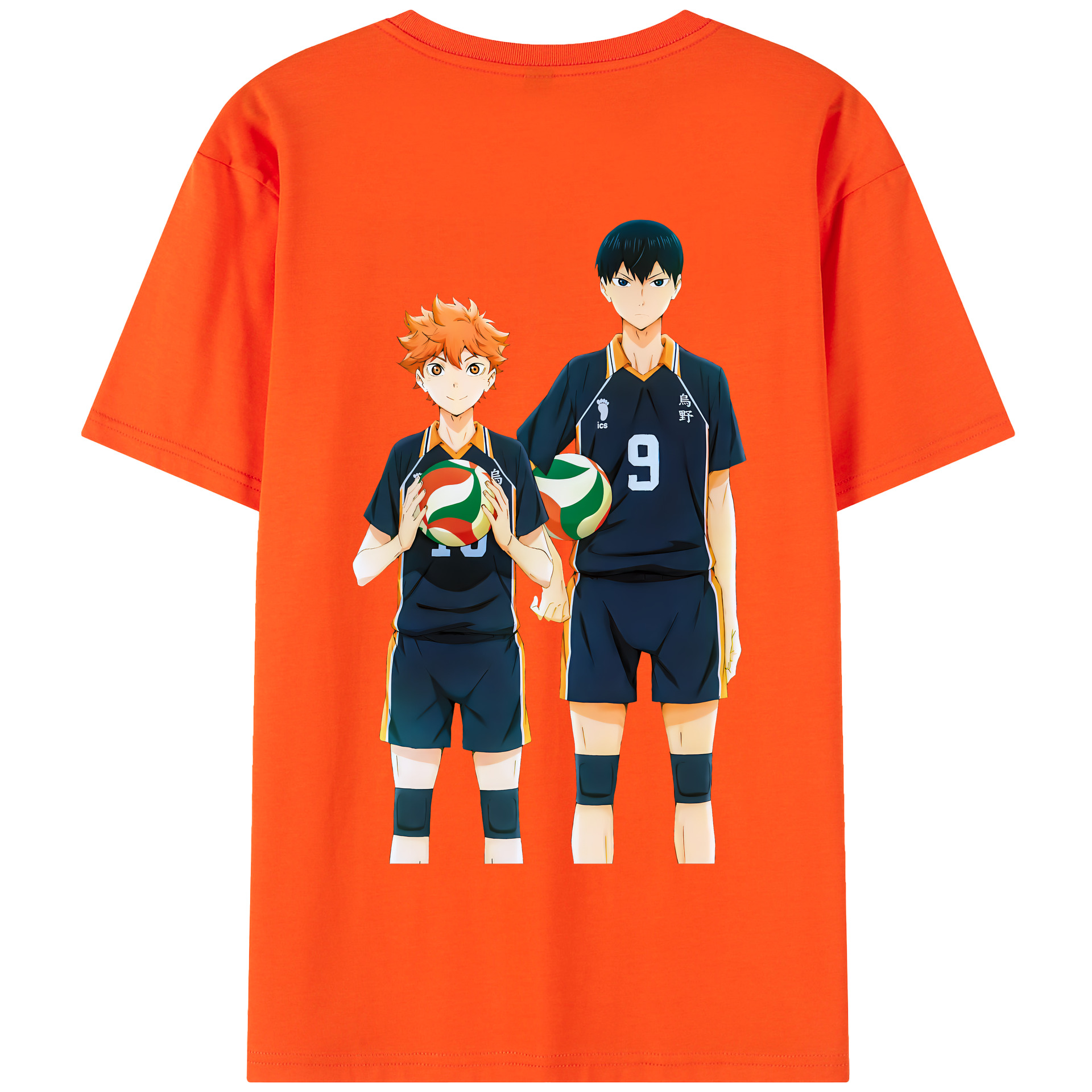 （画像用） ハイキュー!! Haikyu!! 綿100％半袖Tシャツ（背面プリント）