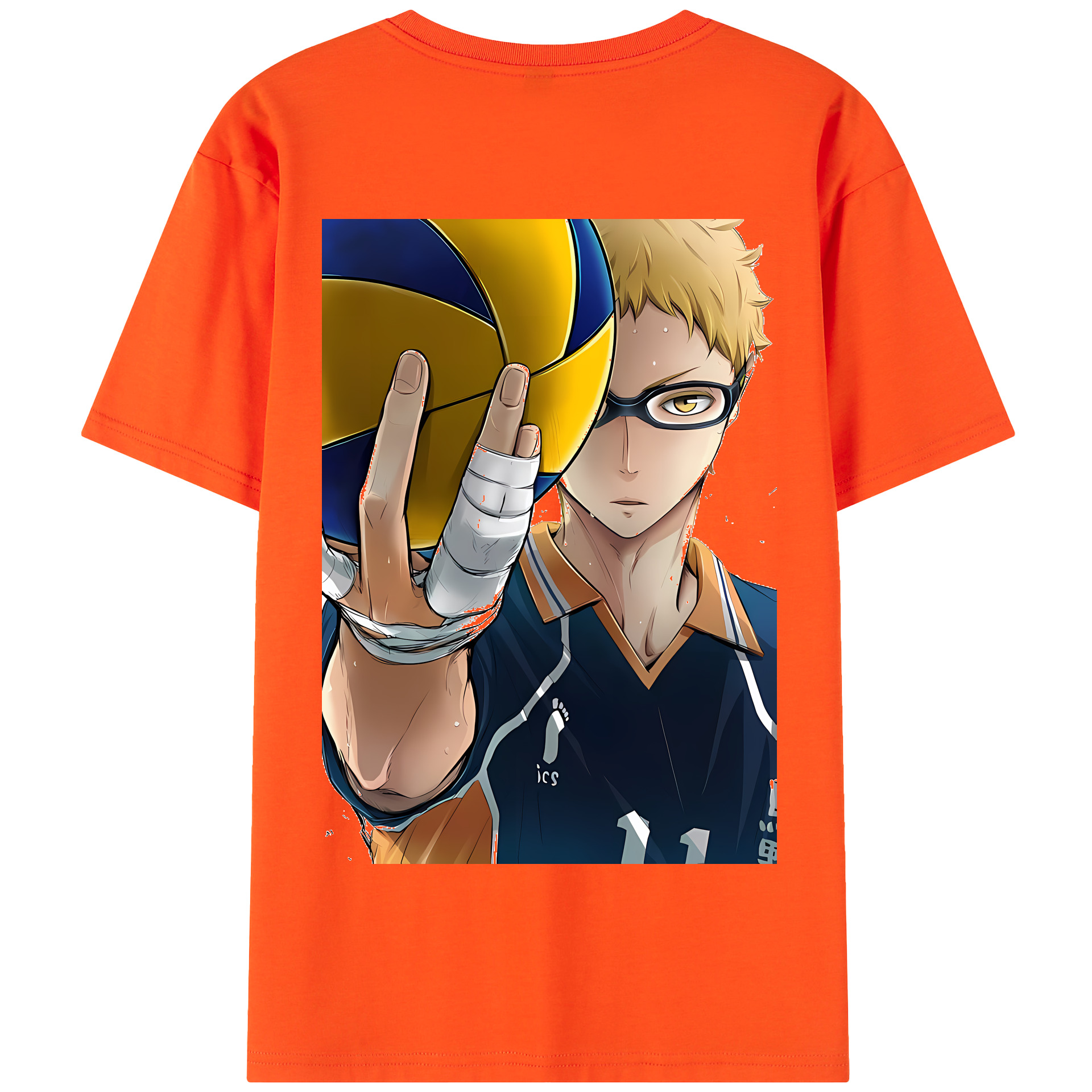 （画像用） ハイキュー!! Haikyu!! 綿100％半袖Tシャツ（背面プリント）