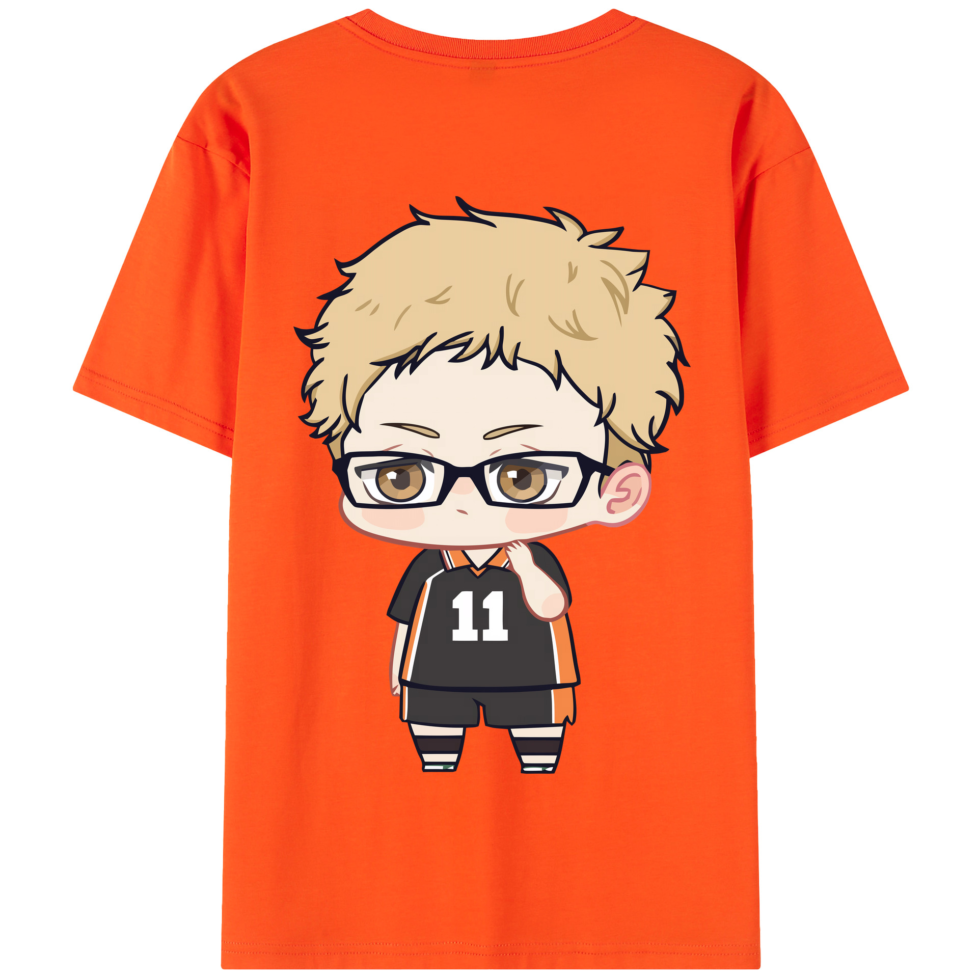 （画像用） ハイキュー!! Haikyu!! 綿100％半袖Tシャツ（背面プリント）