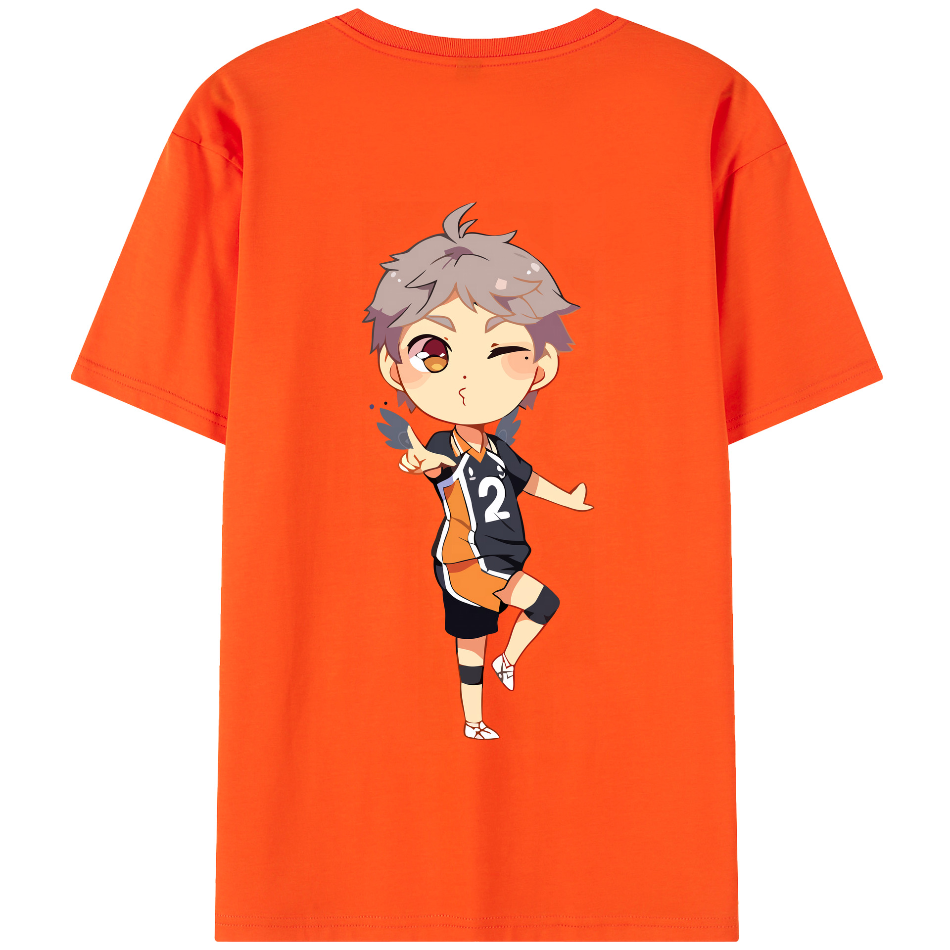 （画像用） ハイキュー!! Haikyu!! 綿100％半袖Tシャツ（背面プリント）