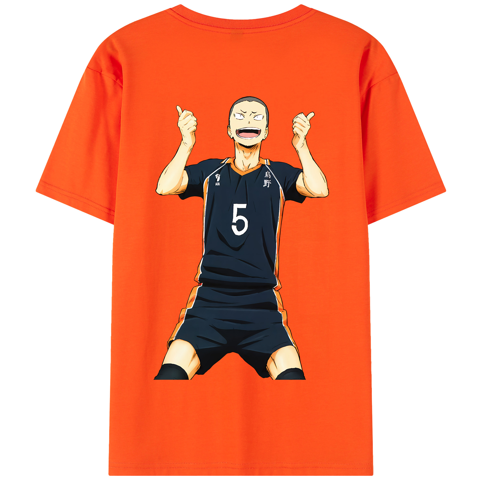 （画像用） ハイキュー!! Haikyu!! 綿100％半袖Tシャツ（背面プリント）