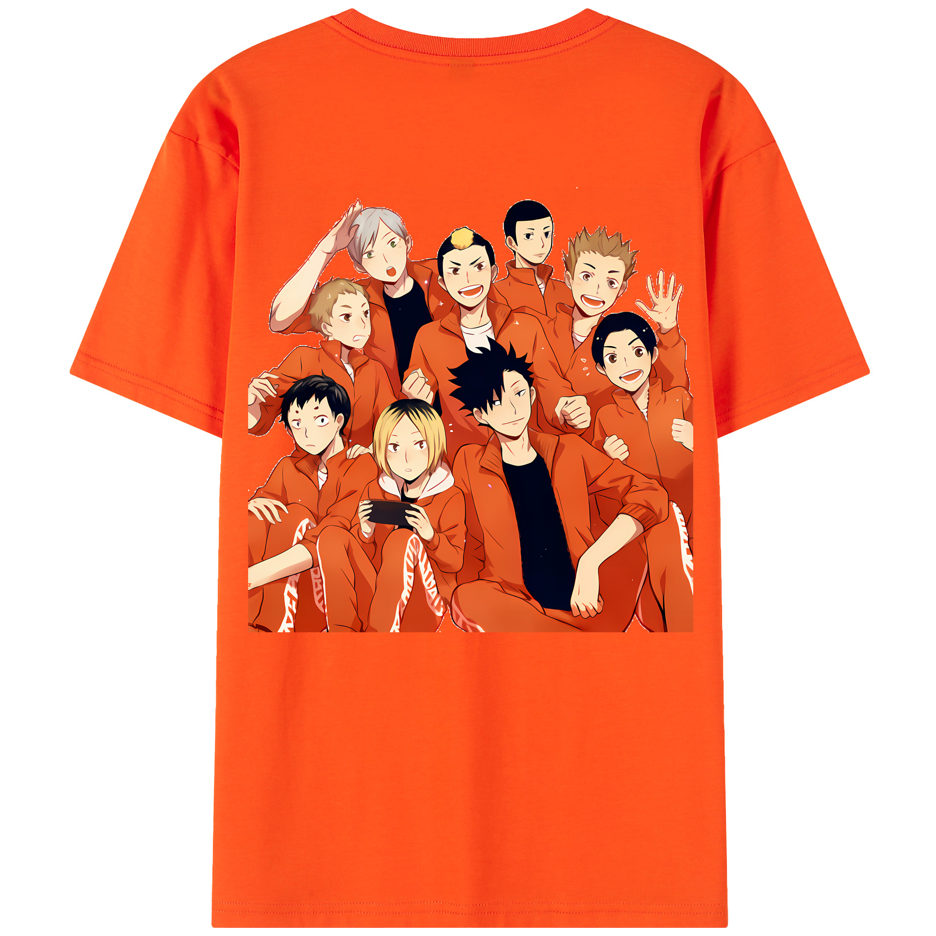 （画像用） ハイキュー!! Haikyu!! 綿100％半袖Tシャツ（背面プリント）