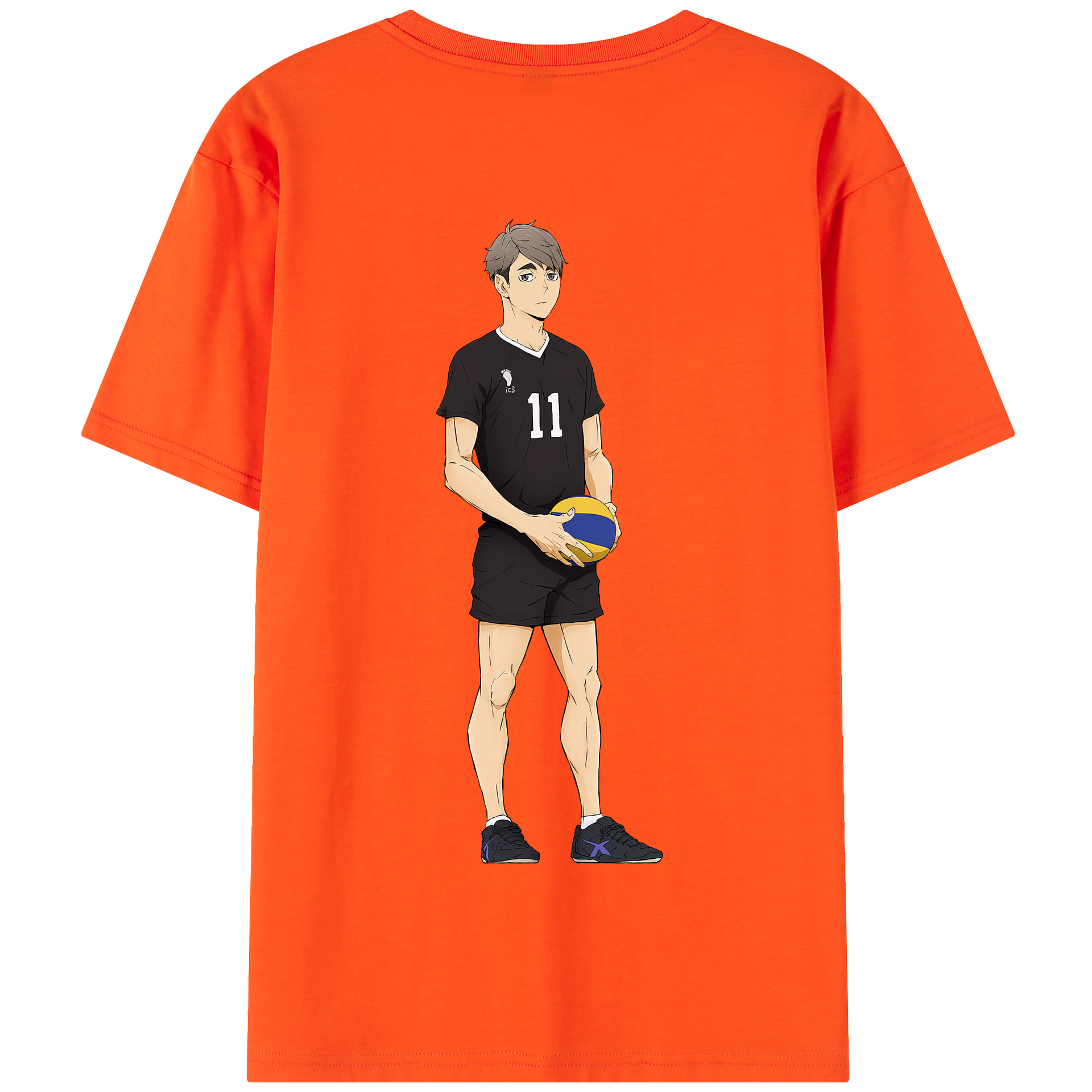 （画像用） ハイキュー!! Haikyu!! 綿100％半袖Tシャツ（背面プリント）
