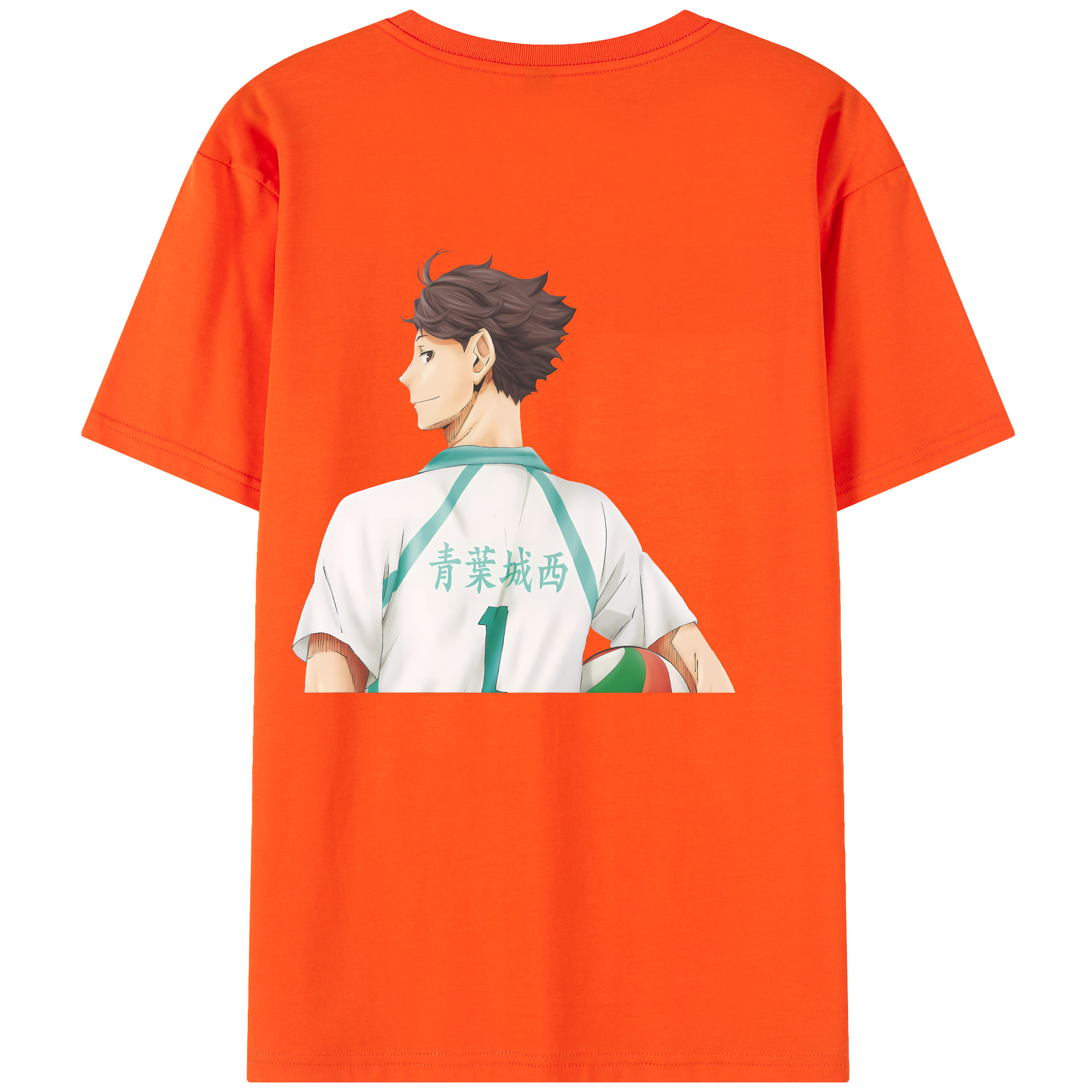 （画像用） ハイキュー!! Haikyu!! 綿100％半袖Tシャツ（背面プリント）