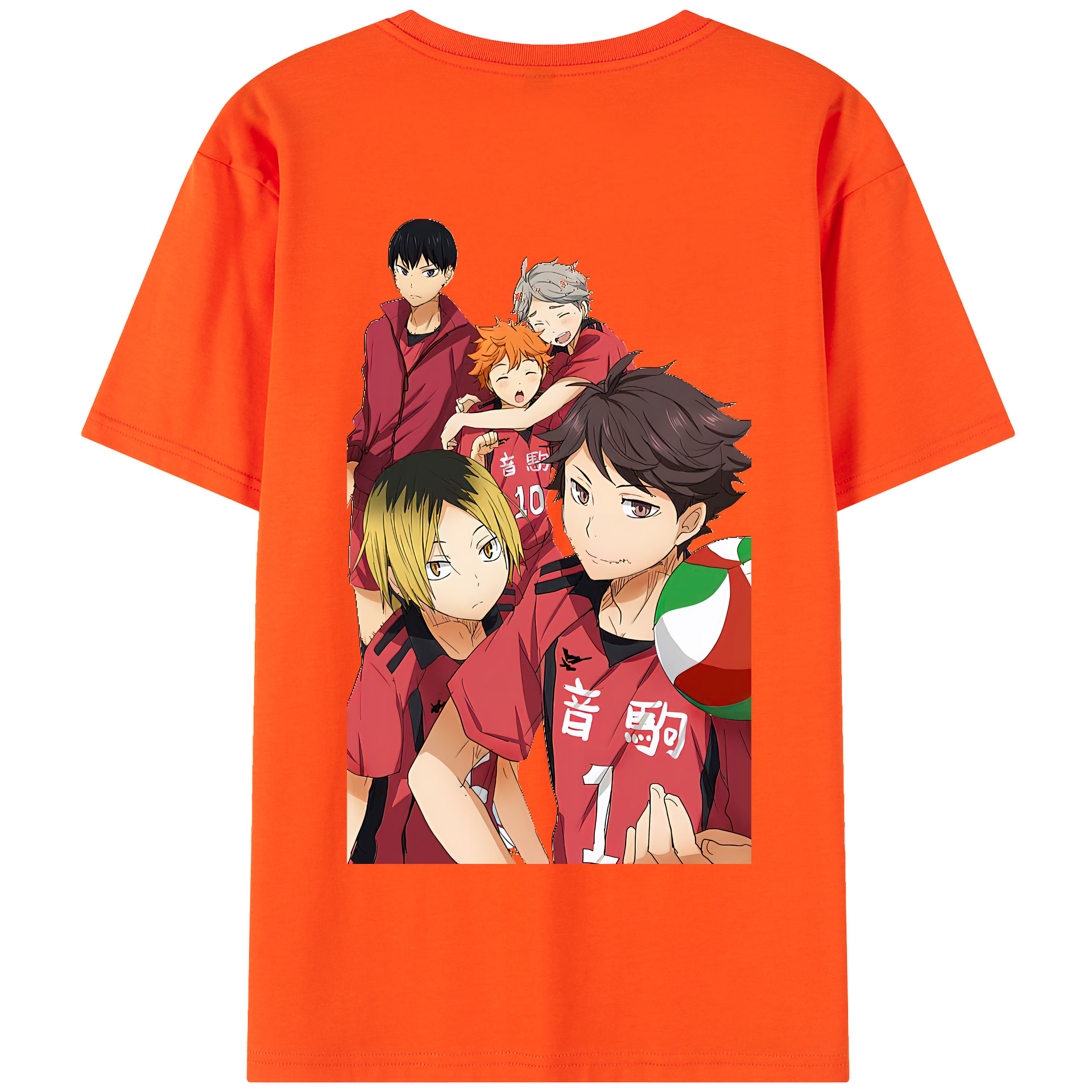 （画像用） ハイキュー!! Haikyu!! 綿100％半袖Tシャツ（背面プリント）