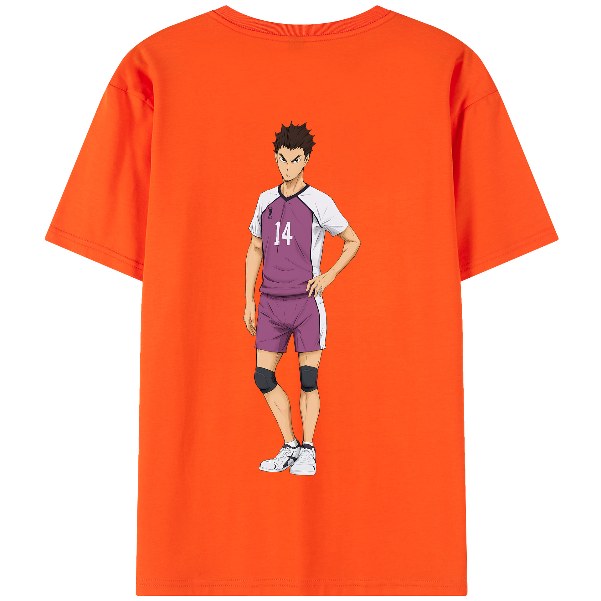 （画像用） ハイキュー!! Haikyu!! 綿100％半袖Tシャツ（背面プリント）