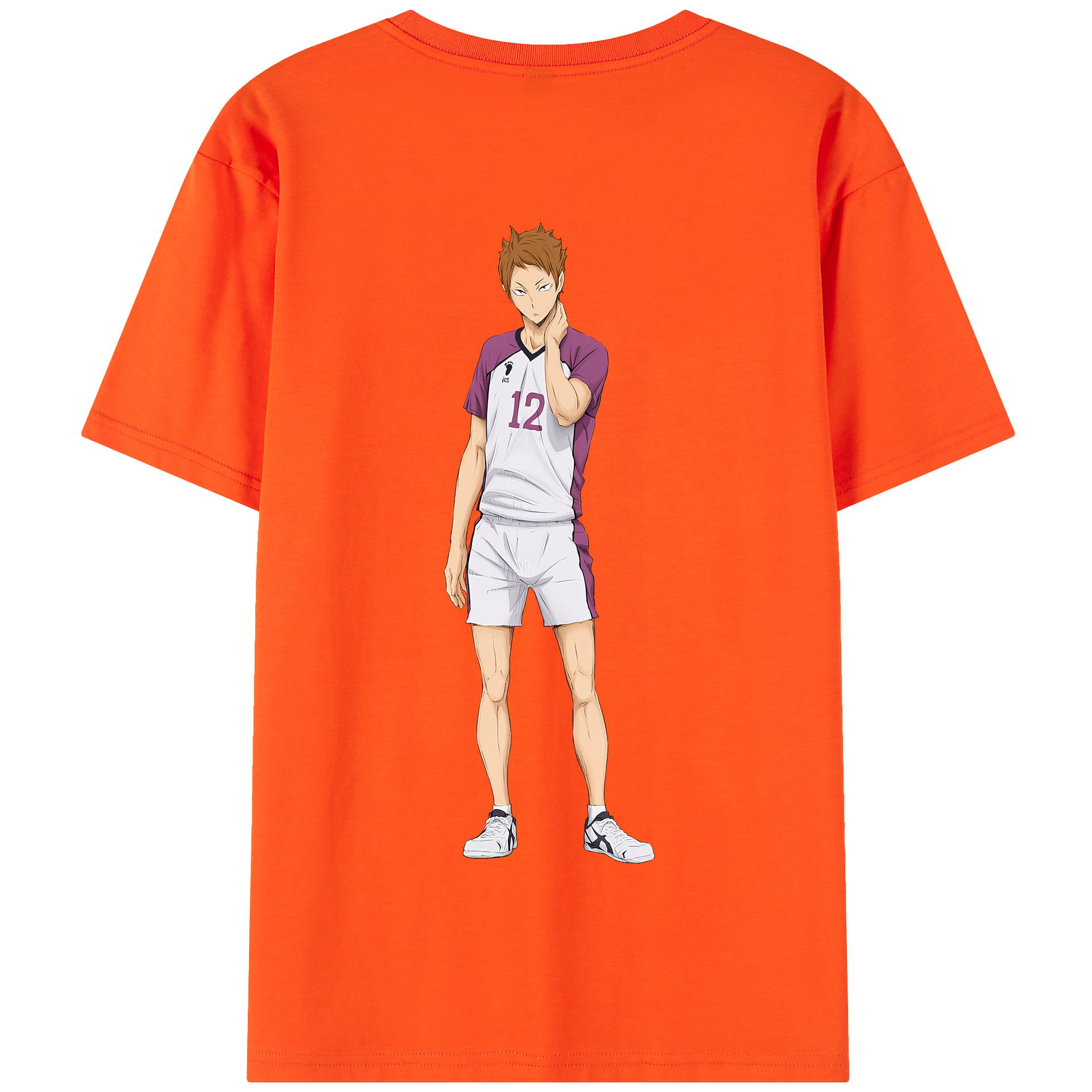 （画像用） ハイキュー!! Haikyu!! 綿100％半袖Tシャツ（背面プリント）