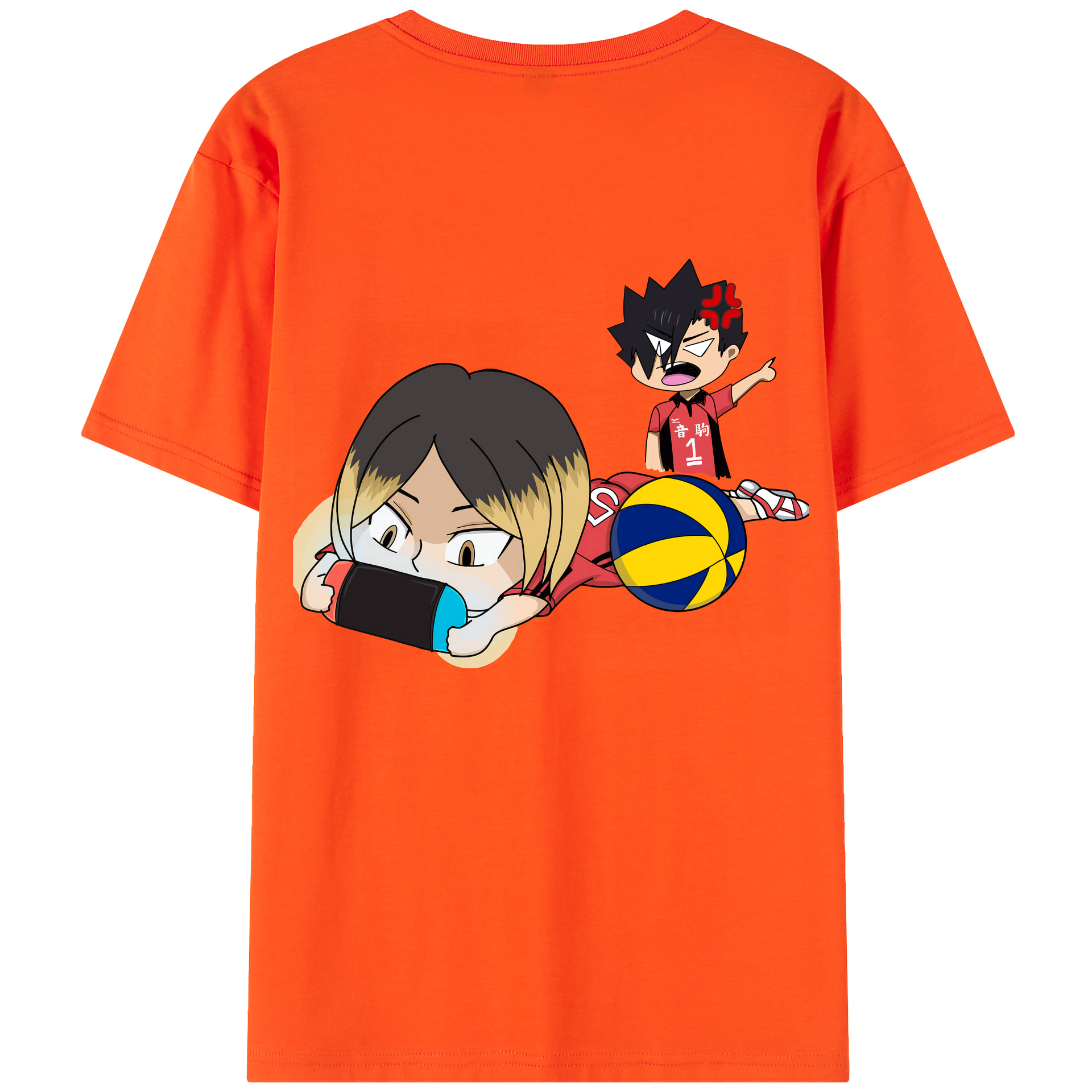 （画像用） ハイキュー!! Haikyu!! 綿100％半袖Tシャツ（背面プリント）