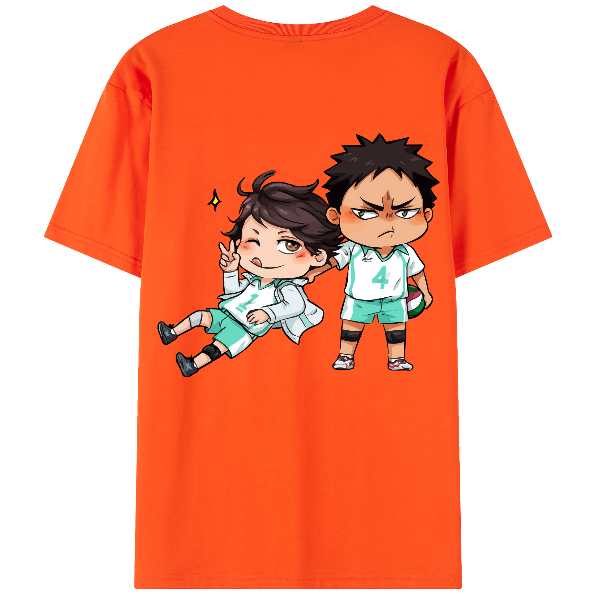 （画像用） ハイキュー!! Haikyu!! 綿100％半袖Tシャツ（背面プリント）