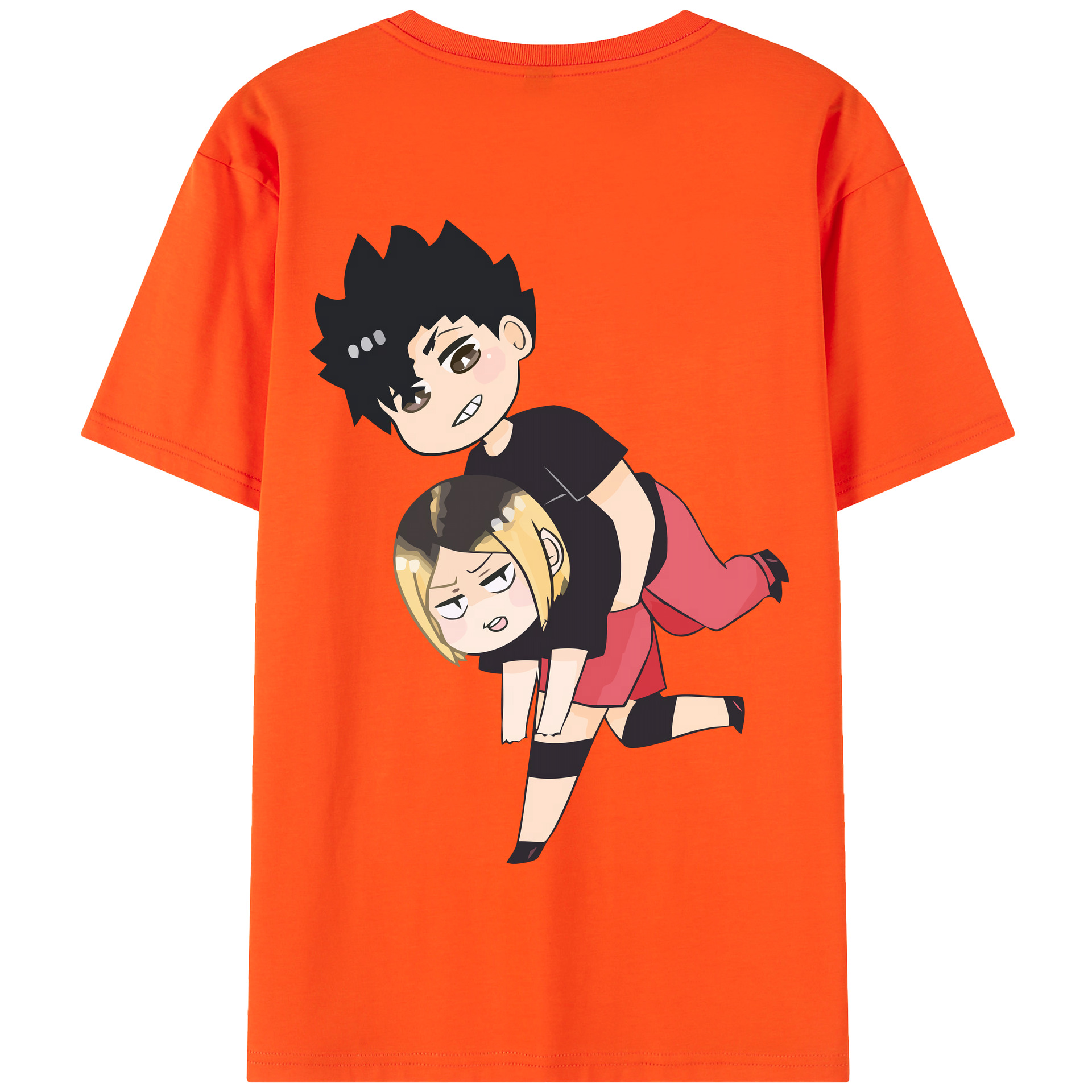 （画像用） ハイキュー!! Haikyu!! 綿100％半袖Tシャツ（背面プリント）