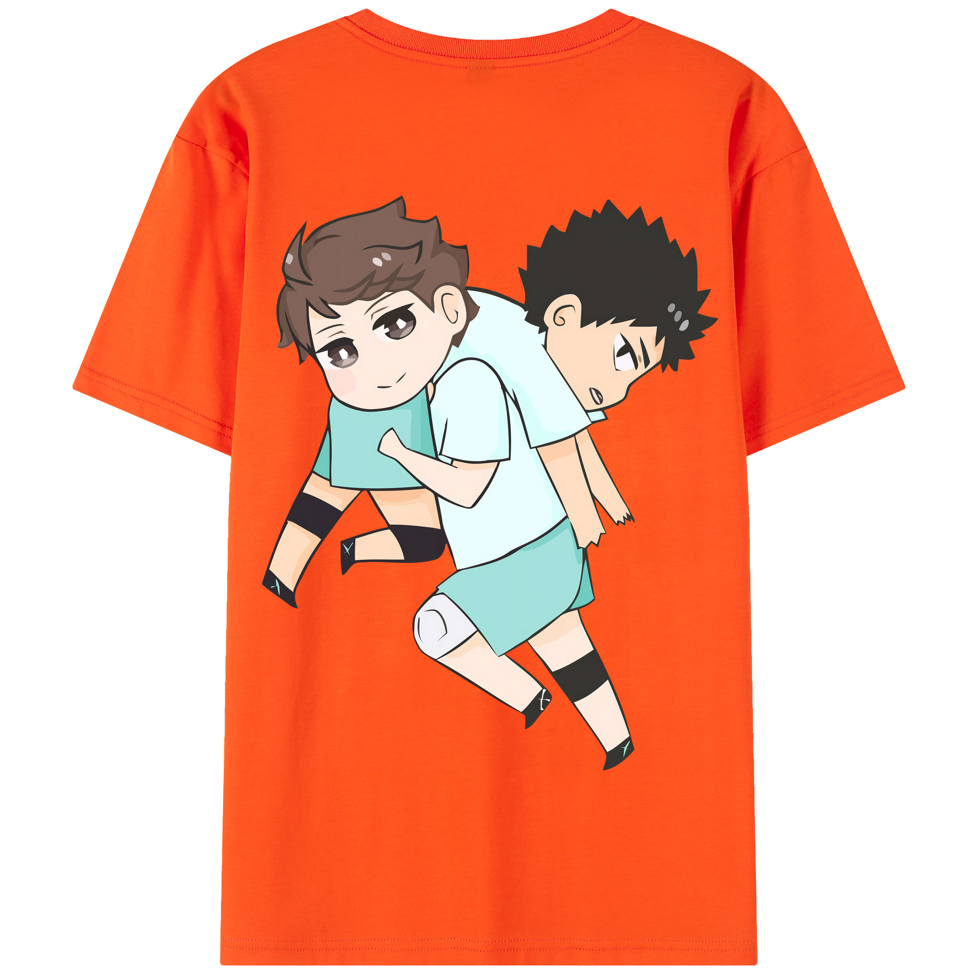 （画像用） ハイキュー!! Haikyu!! 綿100％半袖Tシャツ（背面プリント）