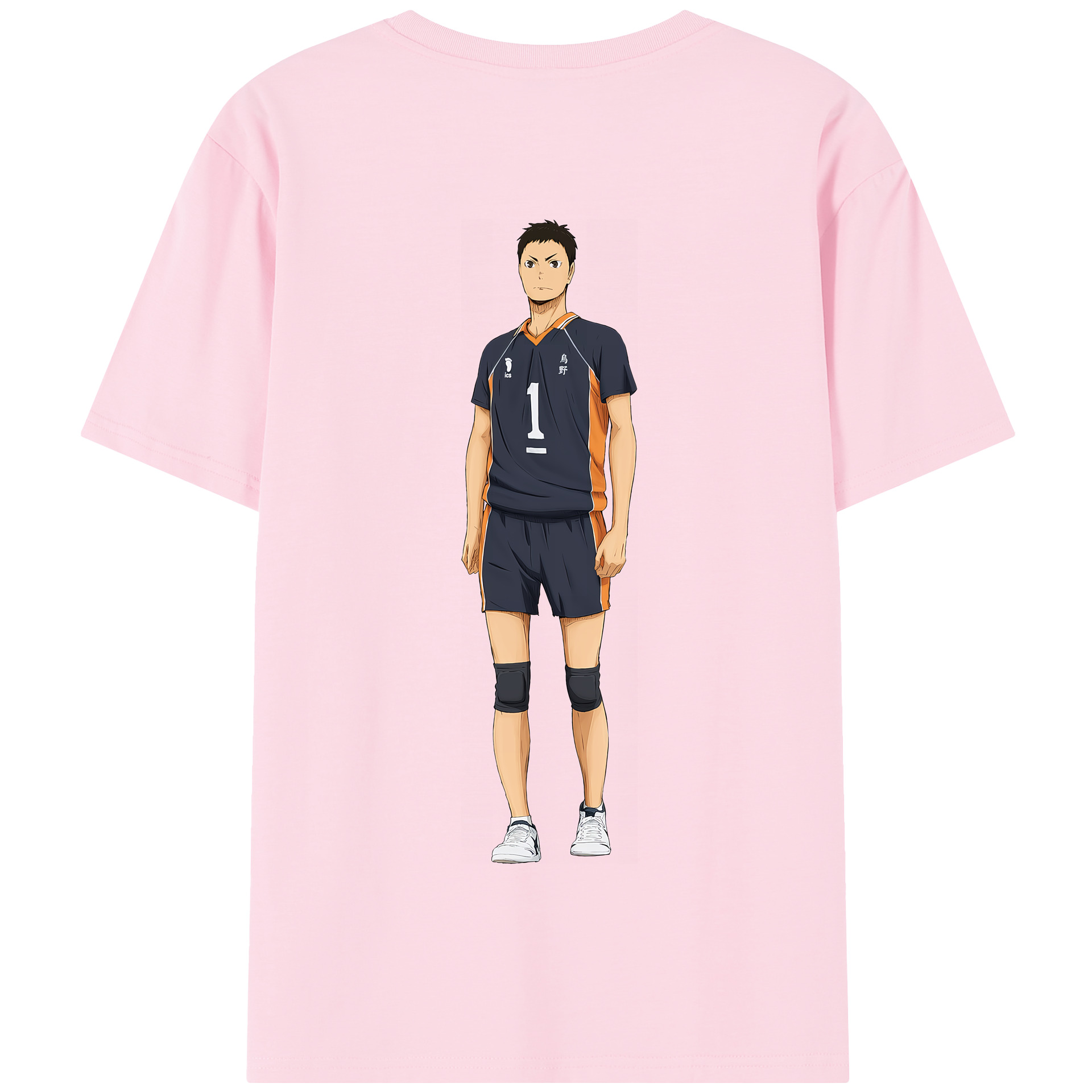 （画像用） ハイキュー!! Haikyu!! 綿100％半袖Tシャツ（背面プリント）
