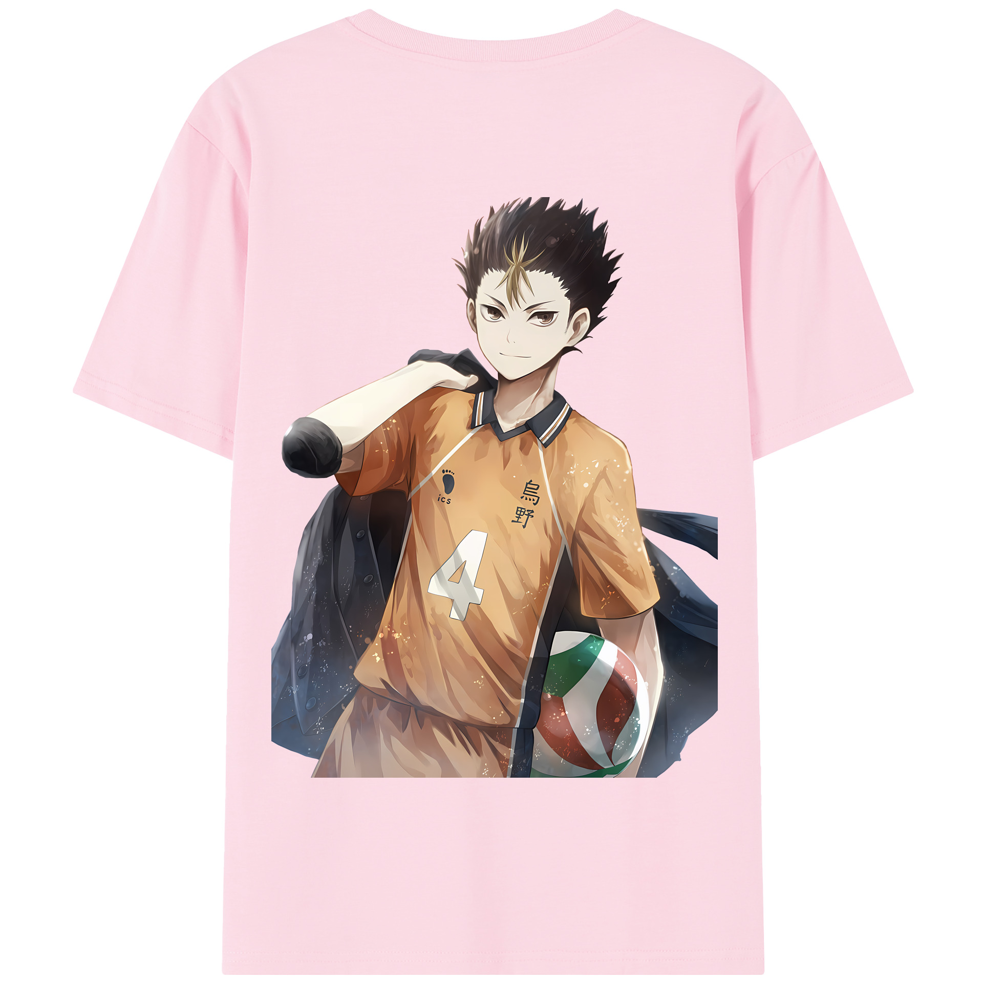 （画像用） ハイキュー!! Haikyu!! 綿100％半袖Tシャツ（背面プリント）
