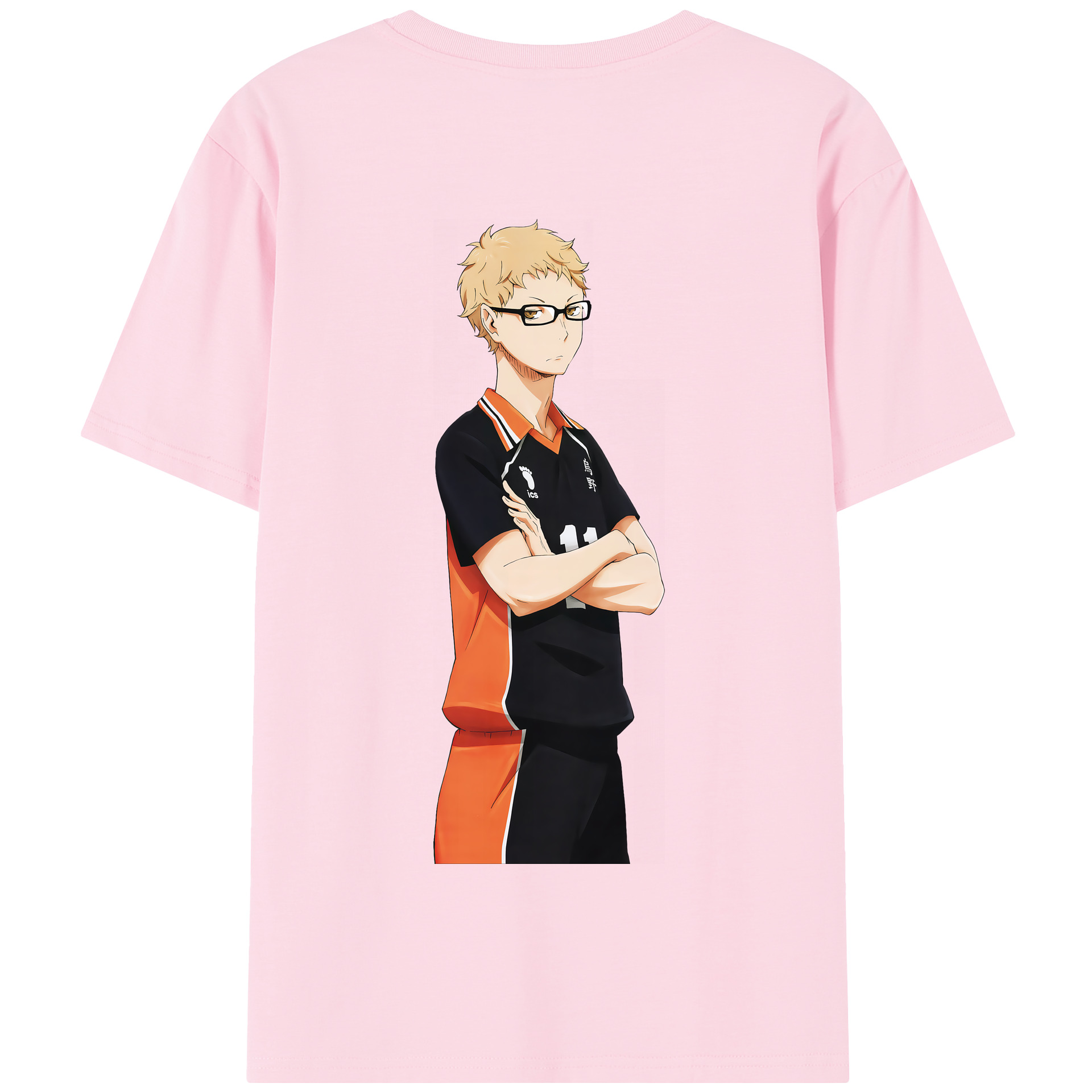（画像用） ハイキュー!! Haikyu!! 綿100％半袖Tシャツ（背面プリント）