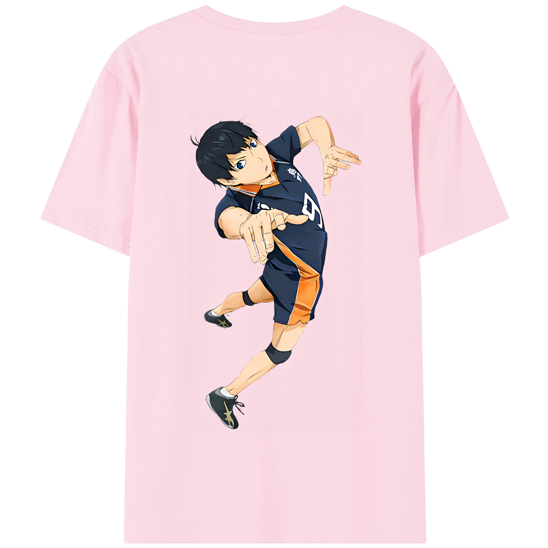 （画像用） ハイキュー!! Haikyu!! 綿100％半袖Tシャツ（背面プリント）