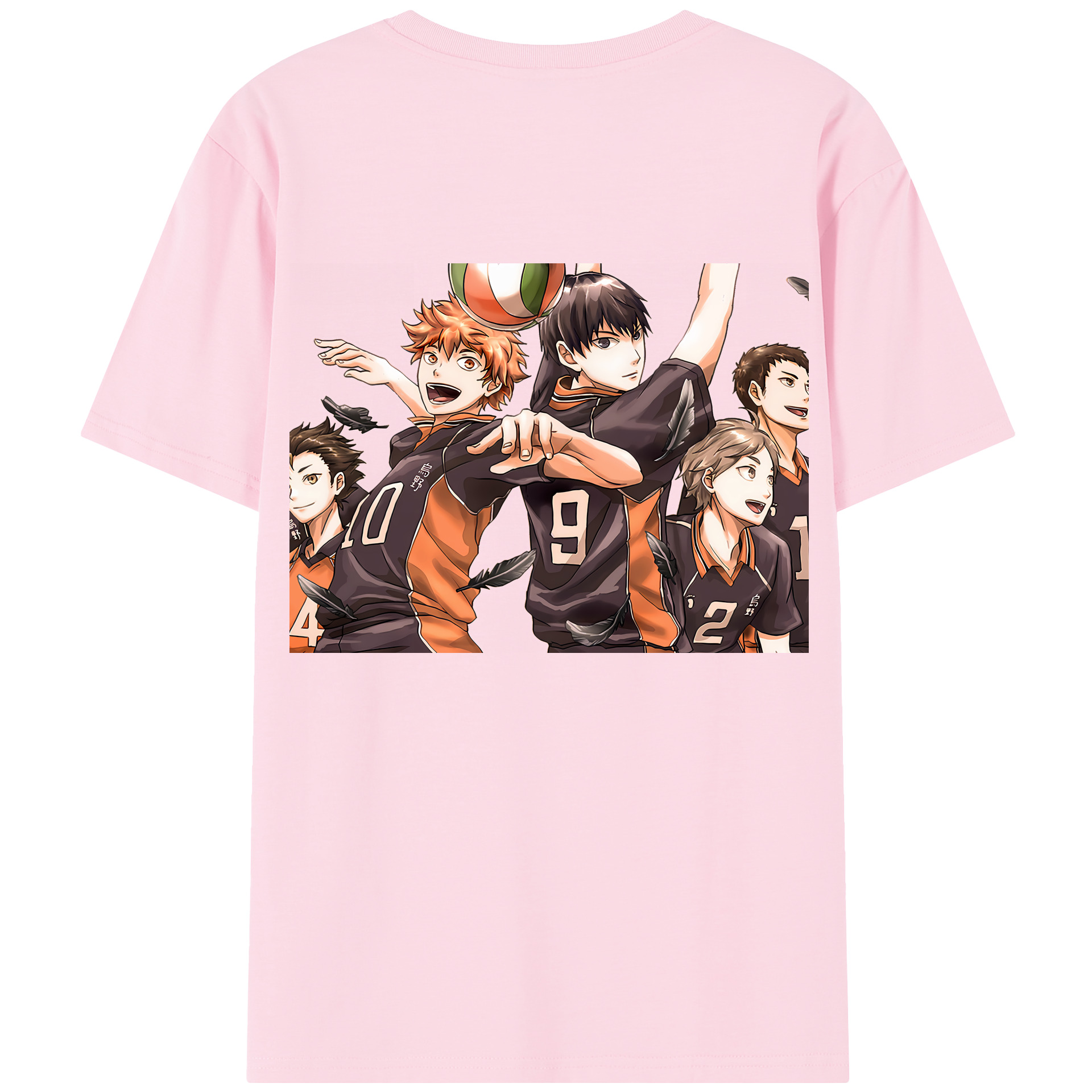 （画像用） ハイキュー!! Haikyu!! 綿100％半袖Tシャツ（背面プリント）