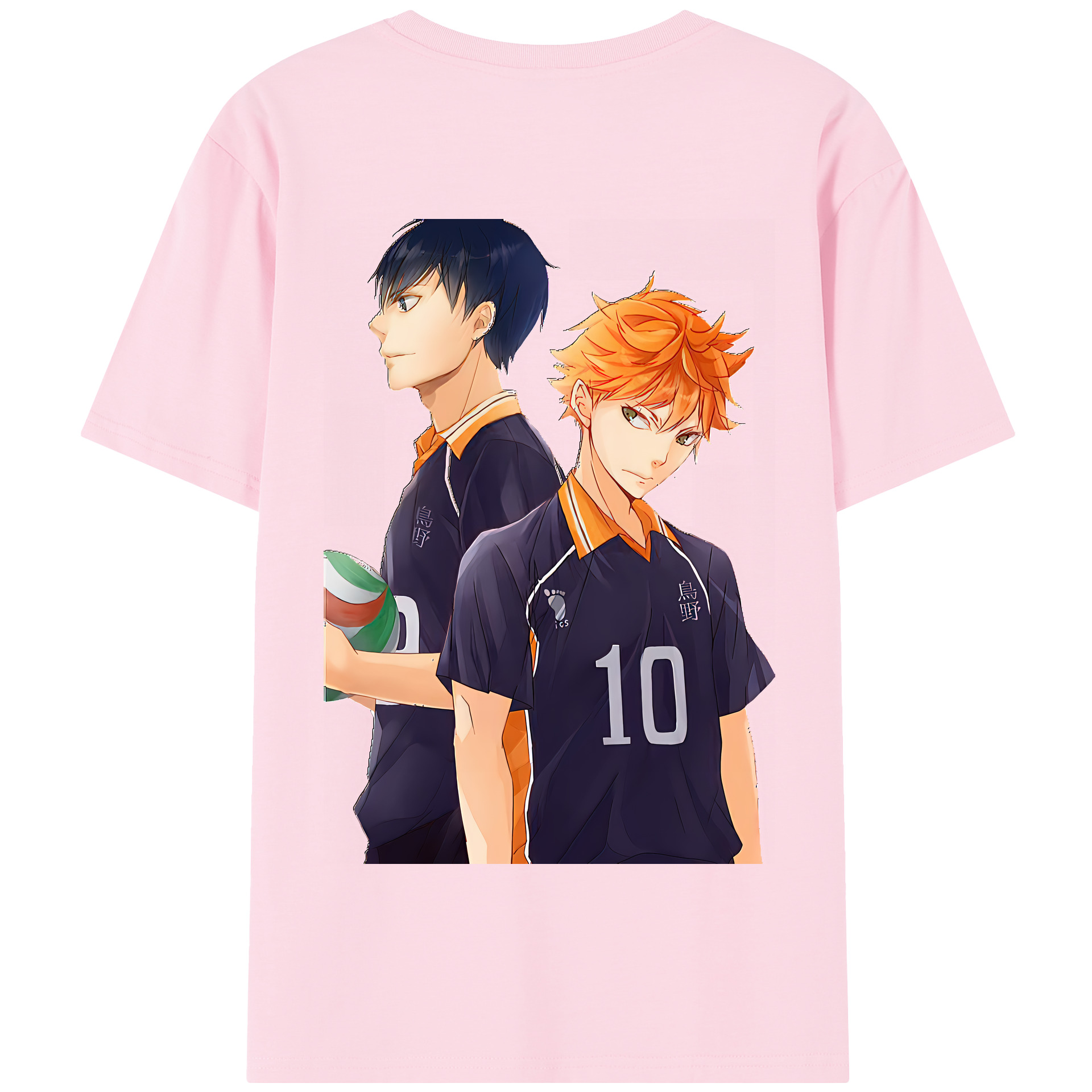 （画像用） ハイキュー!! Haikyu!! 綿100％半袖Tシャツ（背面プリント）