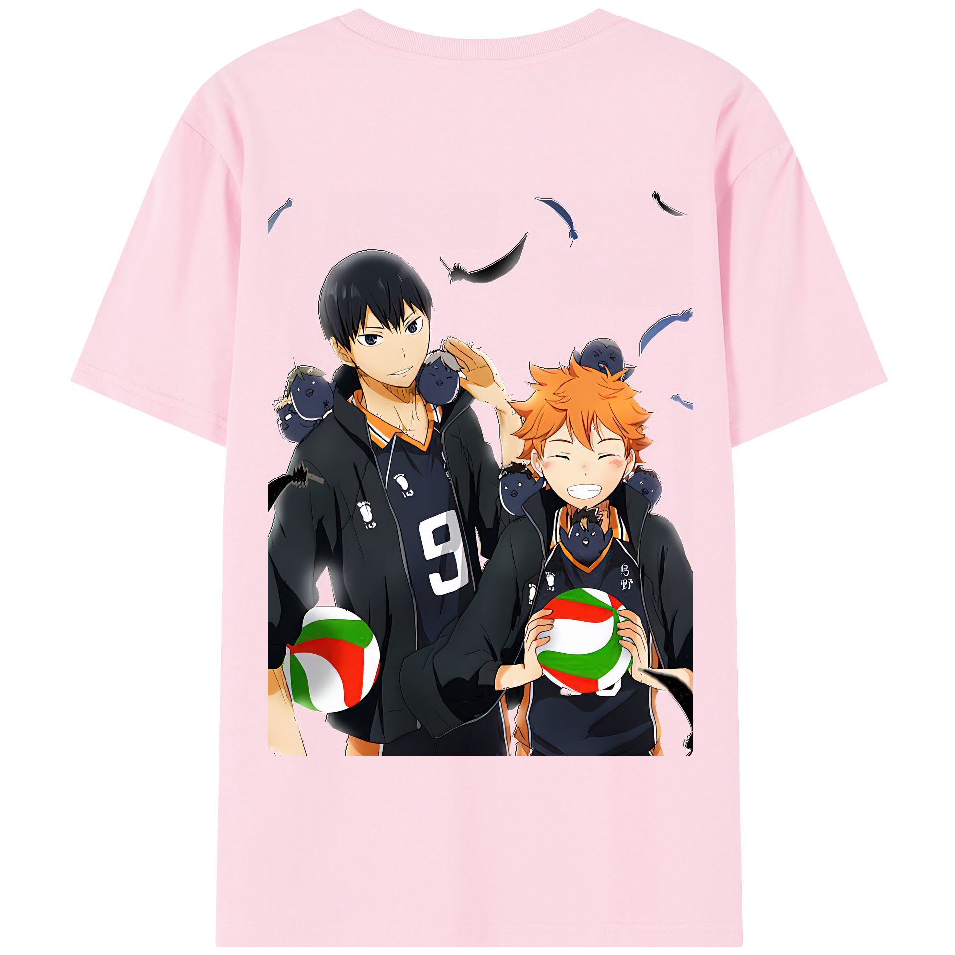 （画像用） ハイキュー!! Haikyu!! 綿100％半袖Tシャツ（背面プリント）