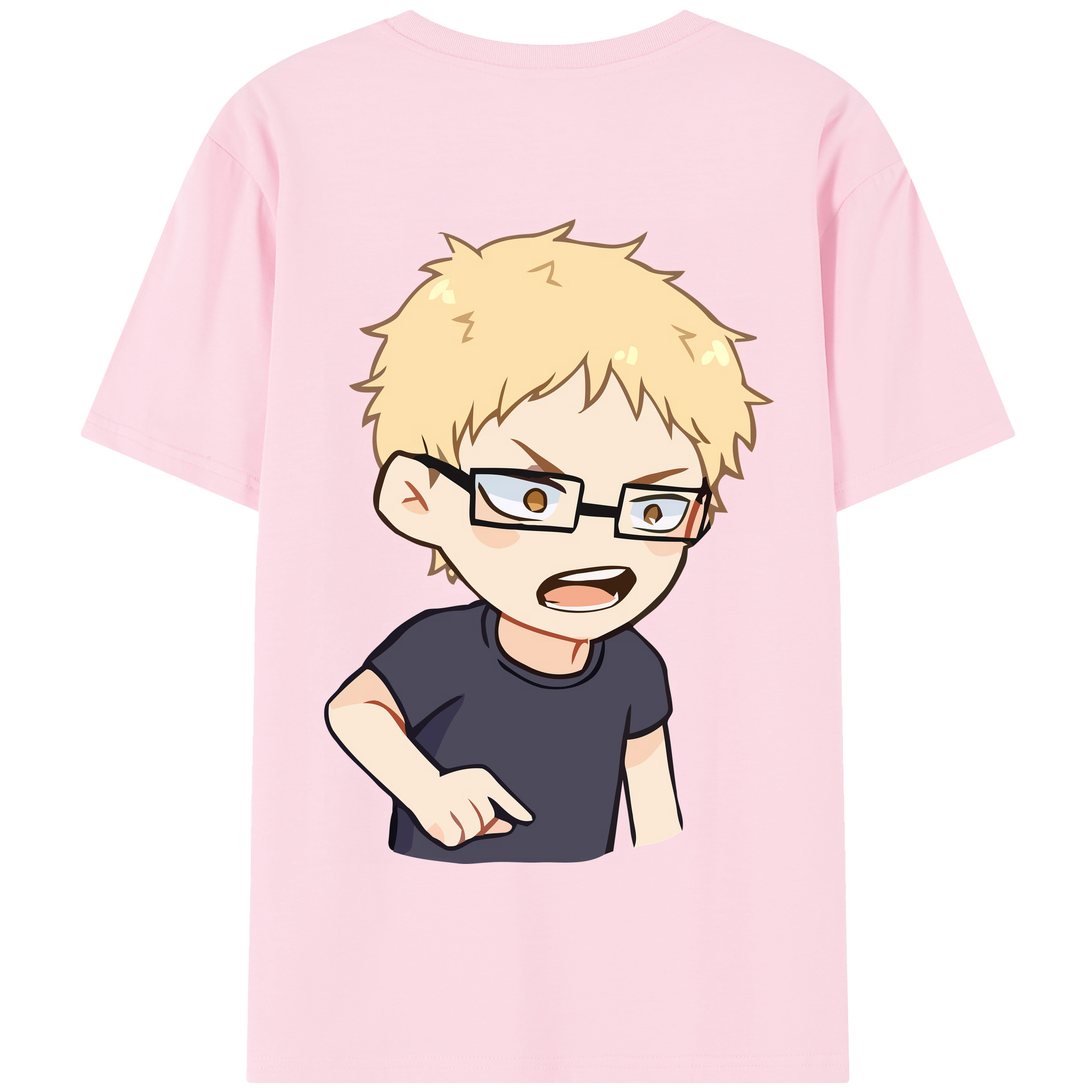 （画像用） ハイキュー!! Haikyu!! 綿100％半袖Tシャツ（背面プリント）