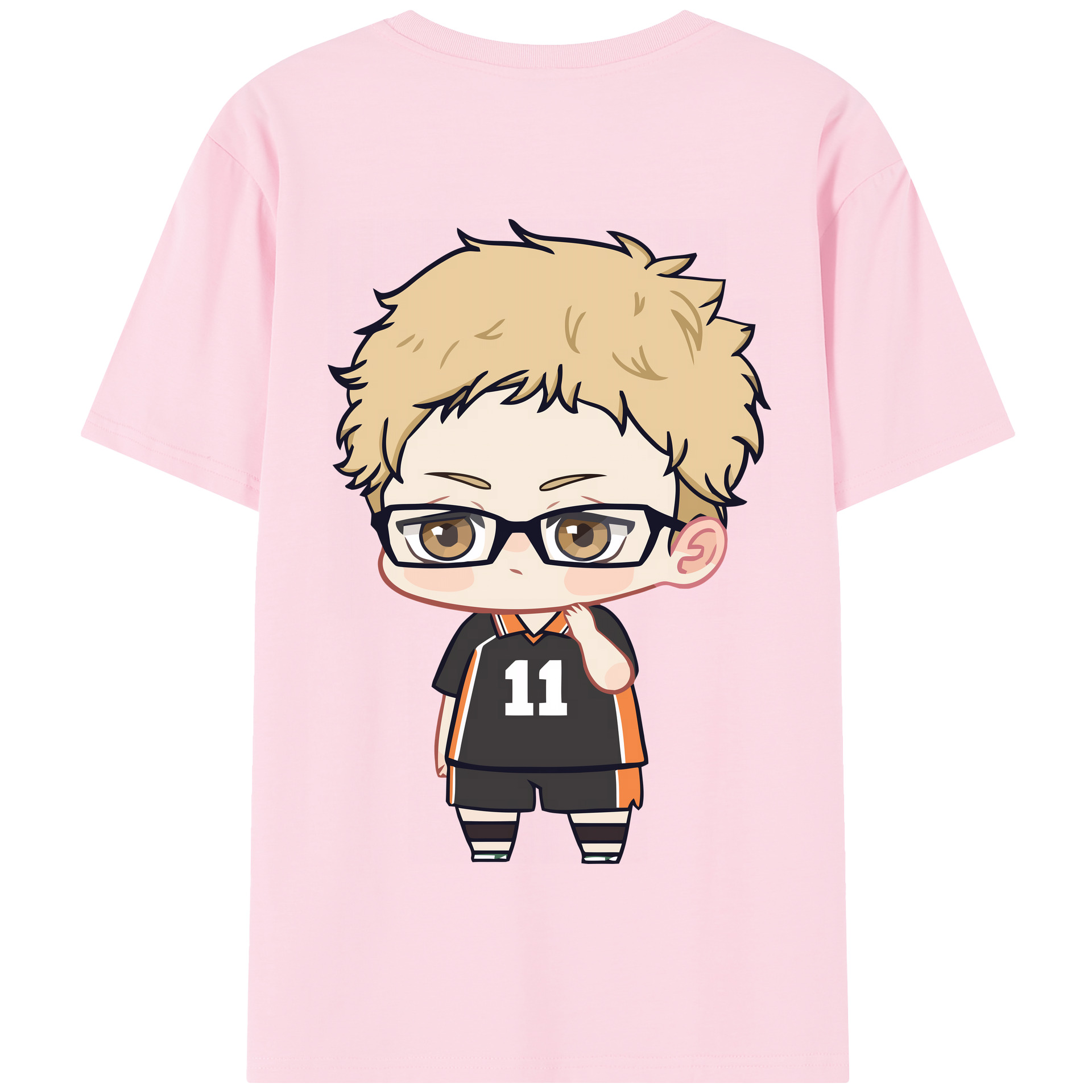 （画像用） ハイキュー!! Haikyu!! 綿100％半袖Tシャツ（背面プリント）