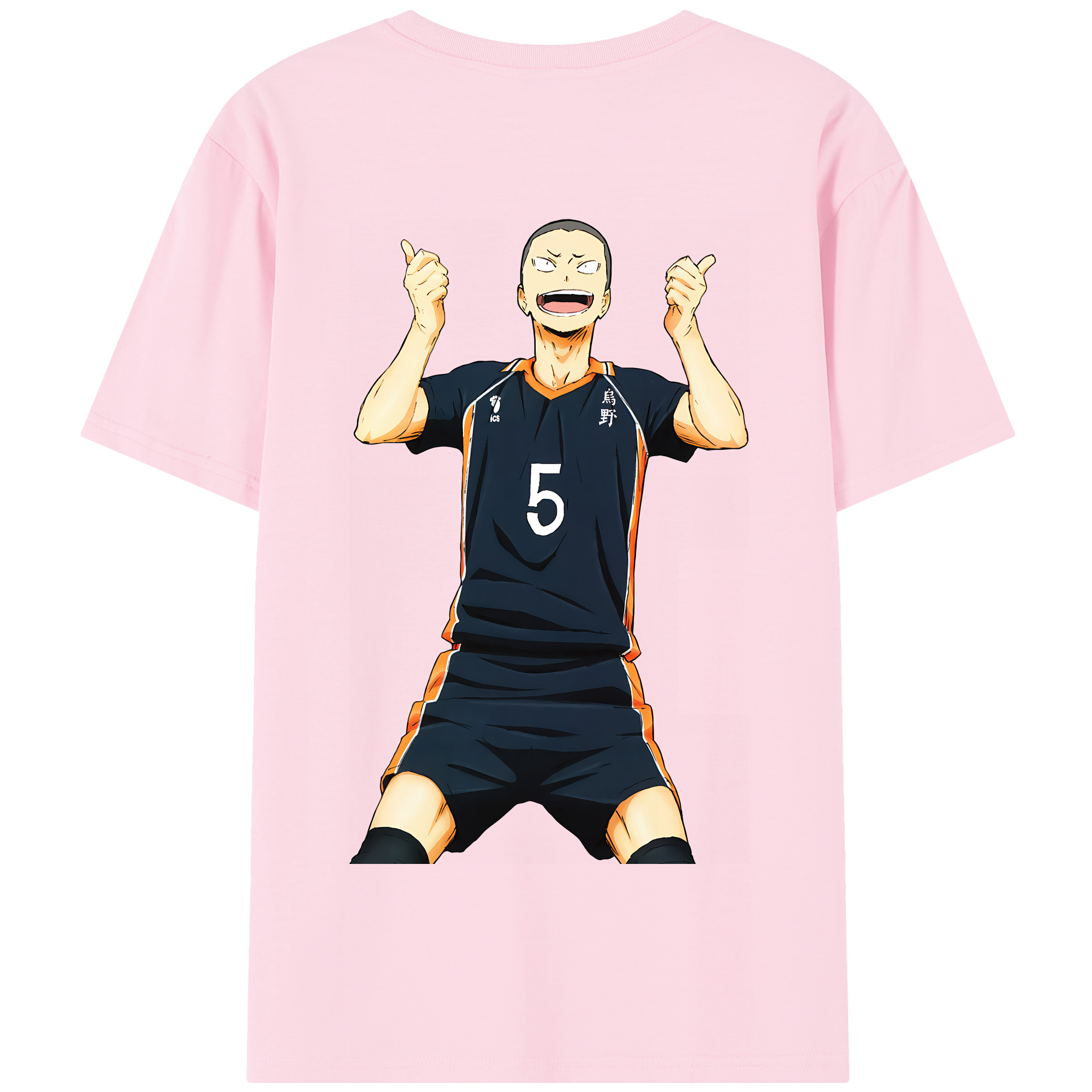 （画像用） ハイキュー!! Haikyu!! 綿100％半袖Tシャツ（背面プリント）