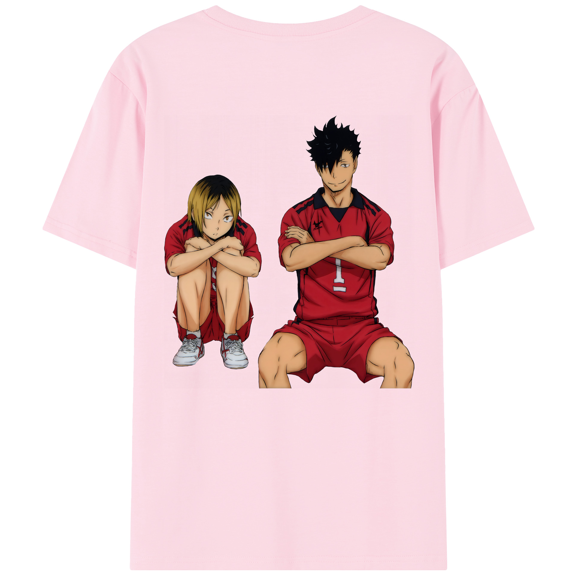 （画像用） ハイキュー!! Haikyu!! 綿100％半袖Tシャツ（背面プリント）