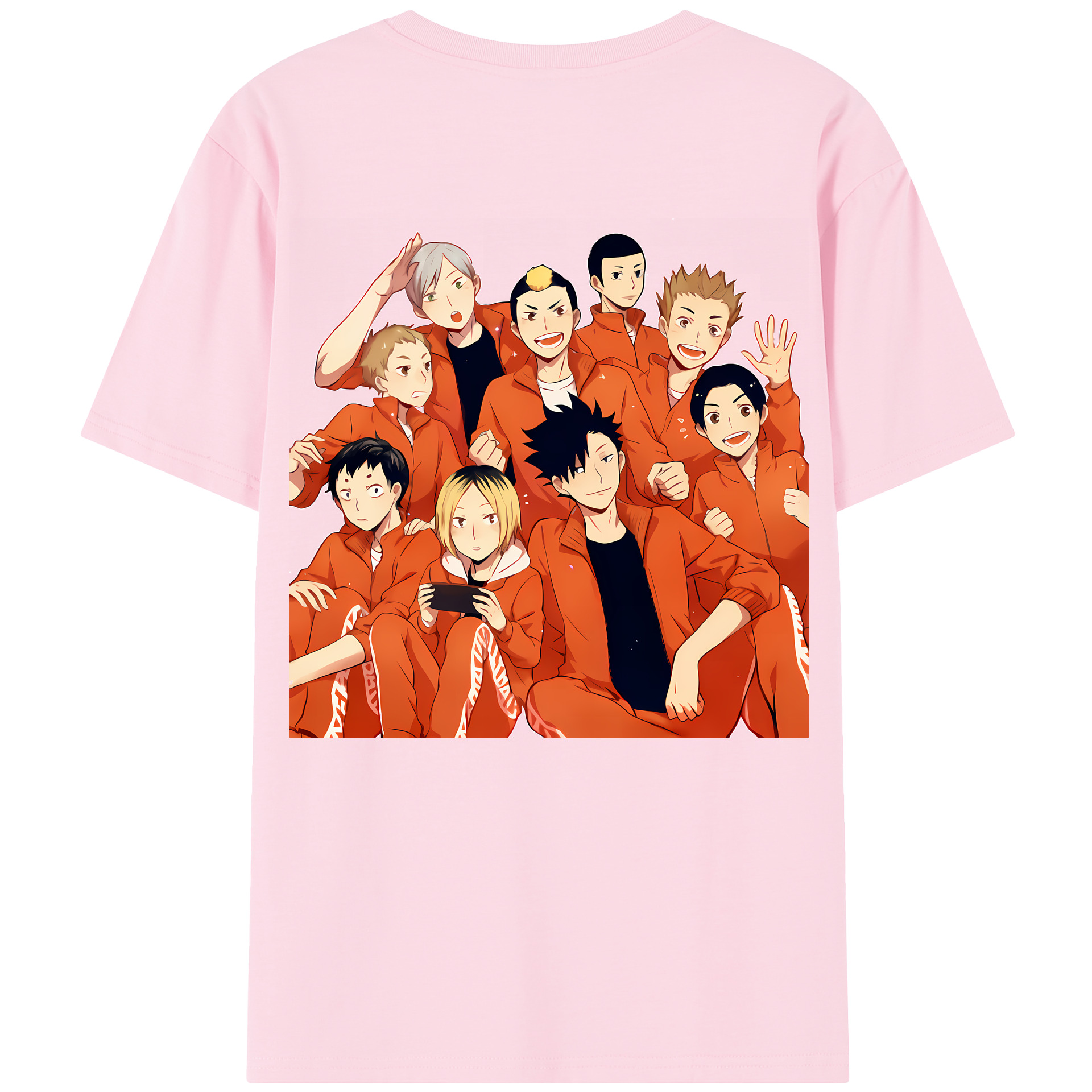 （画像用） ハイキュー!! Haikyu!! 綿100％半袖Tシャツ（背面プリント）