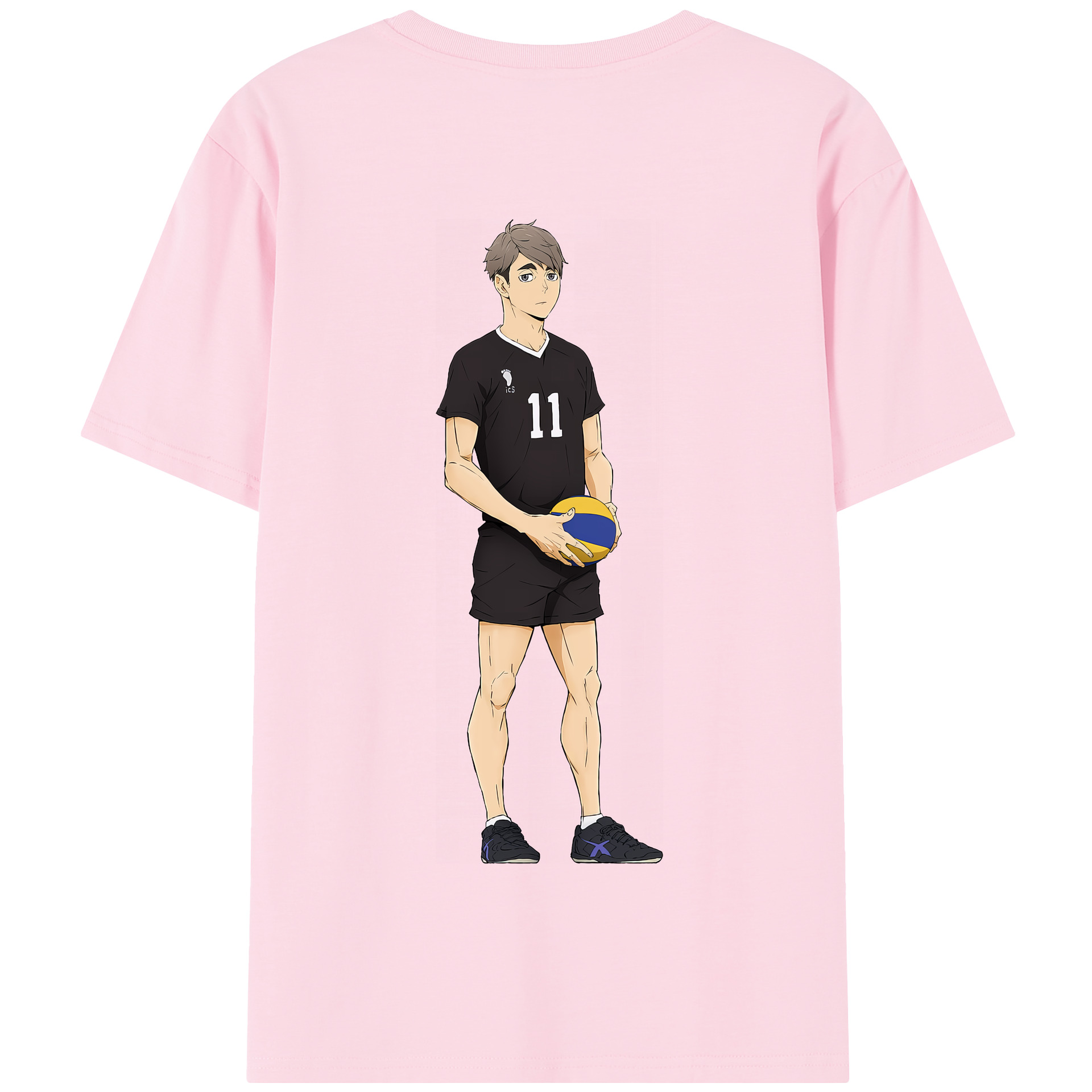 （画像用） ハイキュー!! Haikyu!! 綿100％半袖Tシャツ（背面プリント）