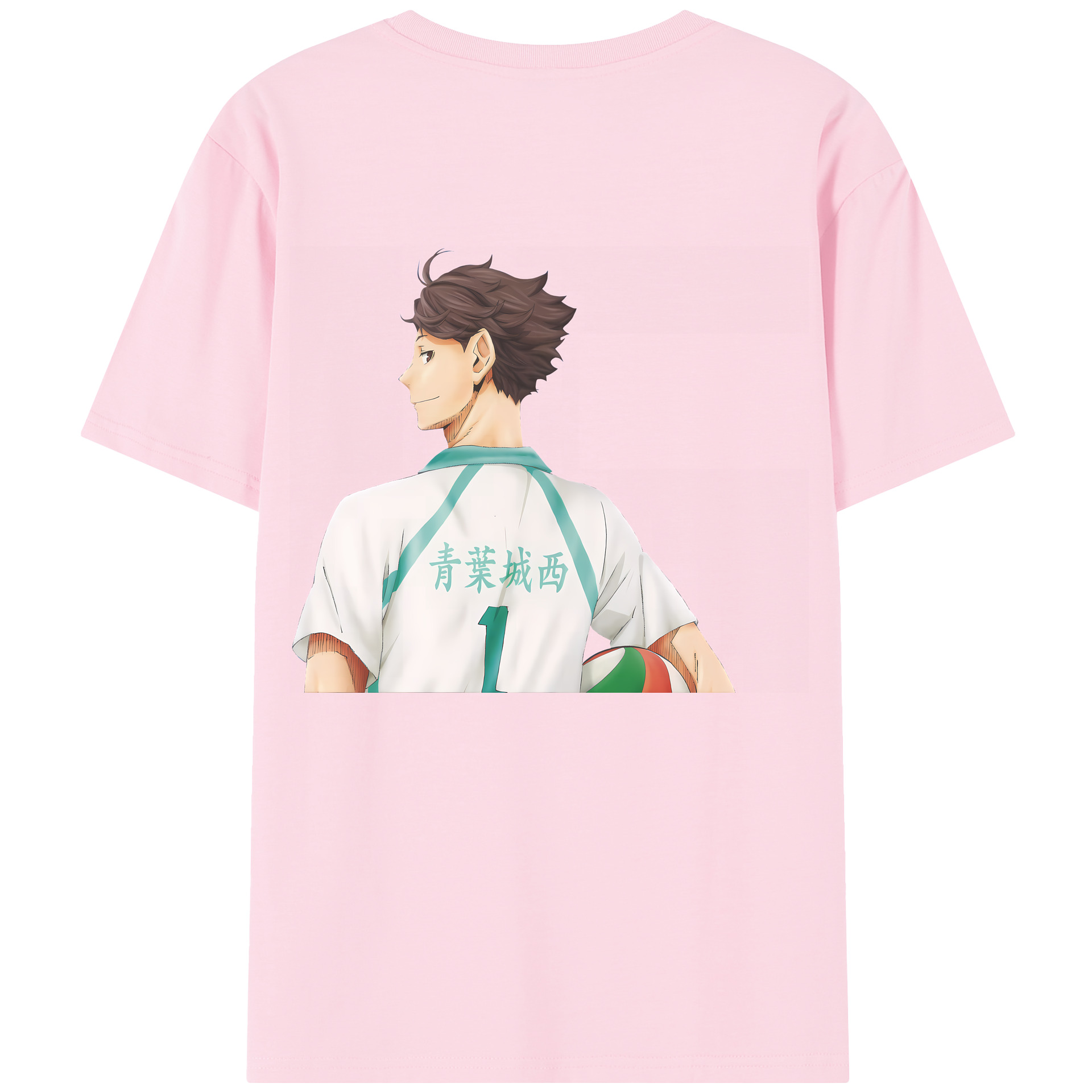 （画像用） ハイキュー!! Haikyu!! 綿100％半袖Tシャツ（背面プリント）