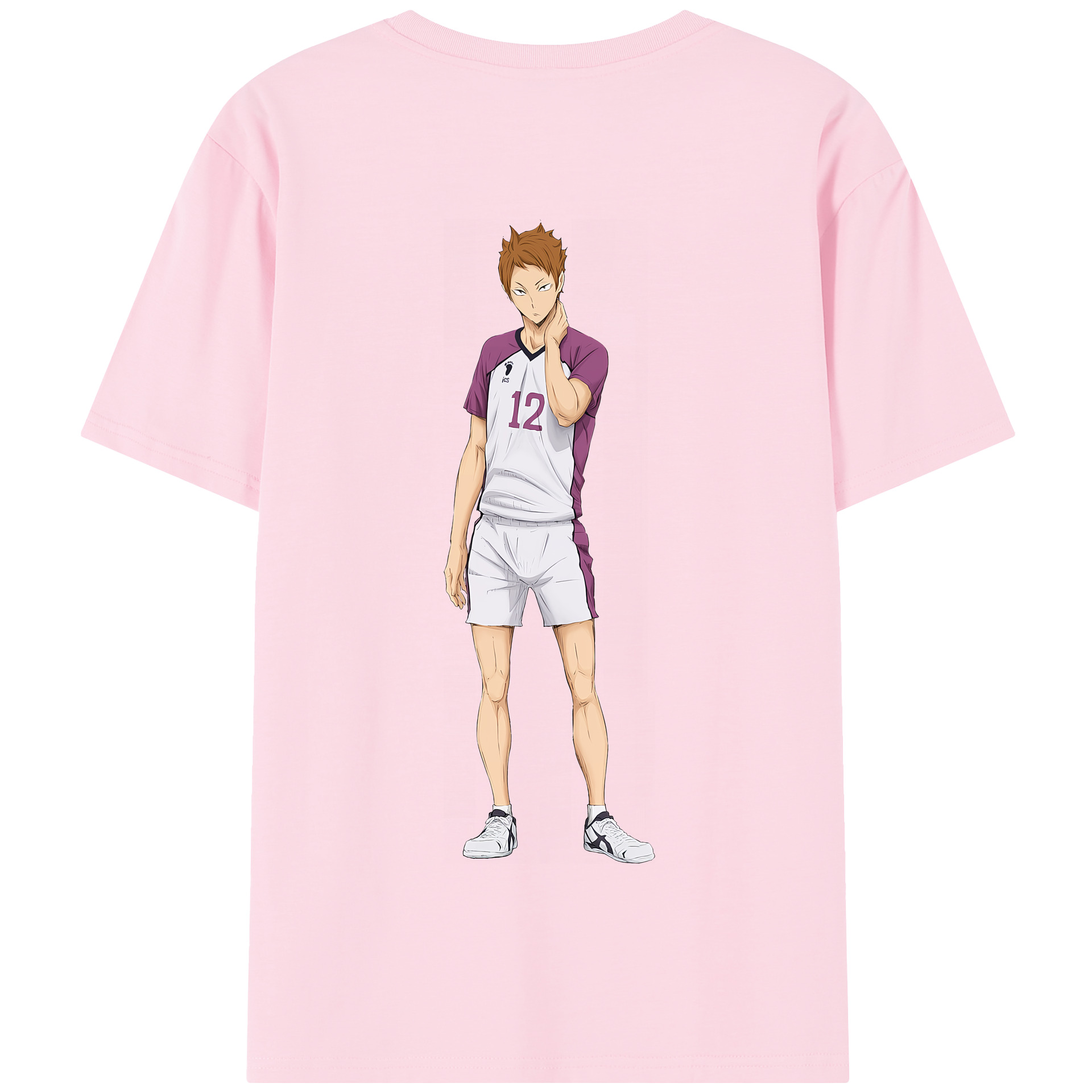 （画像用） ハイキュー!! Haikyu!! 綿100％半袖Tシャツ（背面プリント）