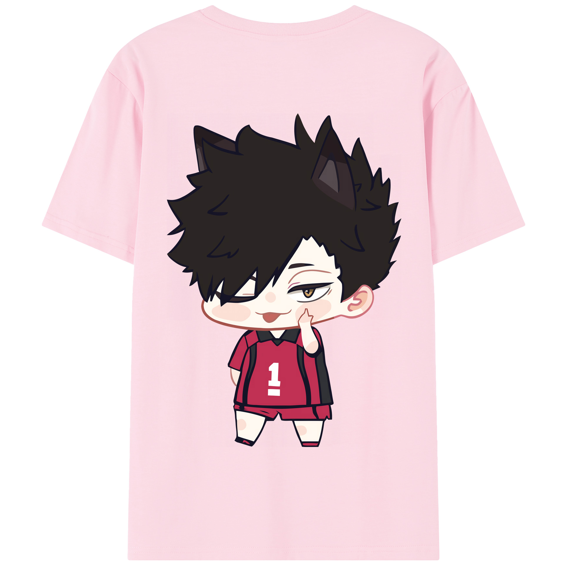 （画像用） ハイキュー!! Haikyu!! 綿100％半袖Tシャツ（背面プリント）