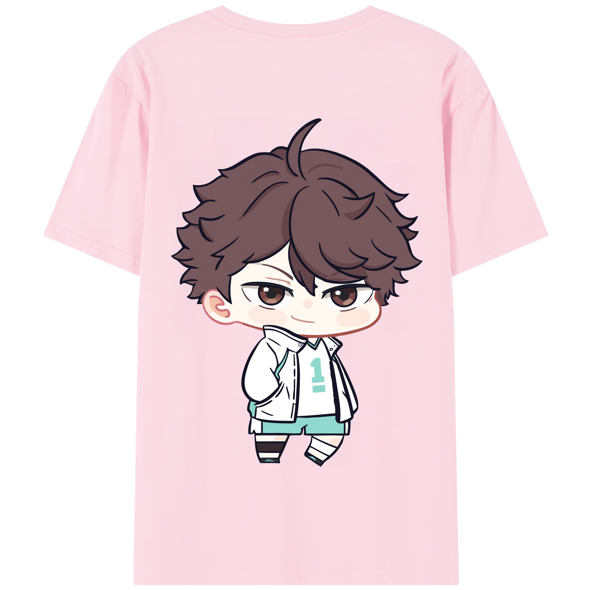 （画像用） ハイキュー!! Haikyu!! 綿100％半袖Tシャツ（背面プリント）
