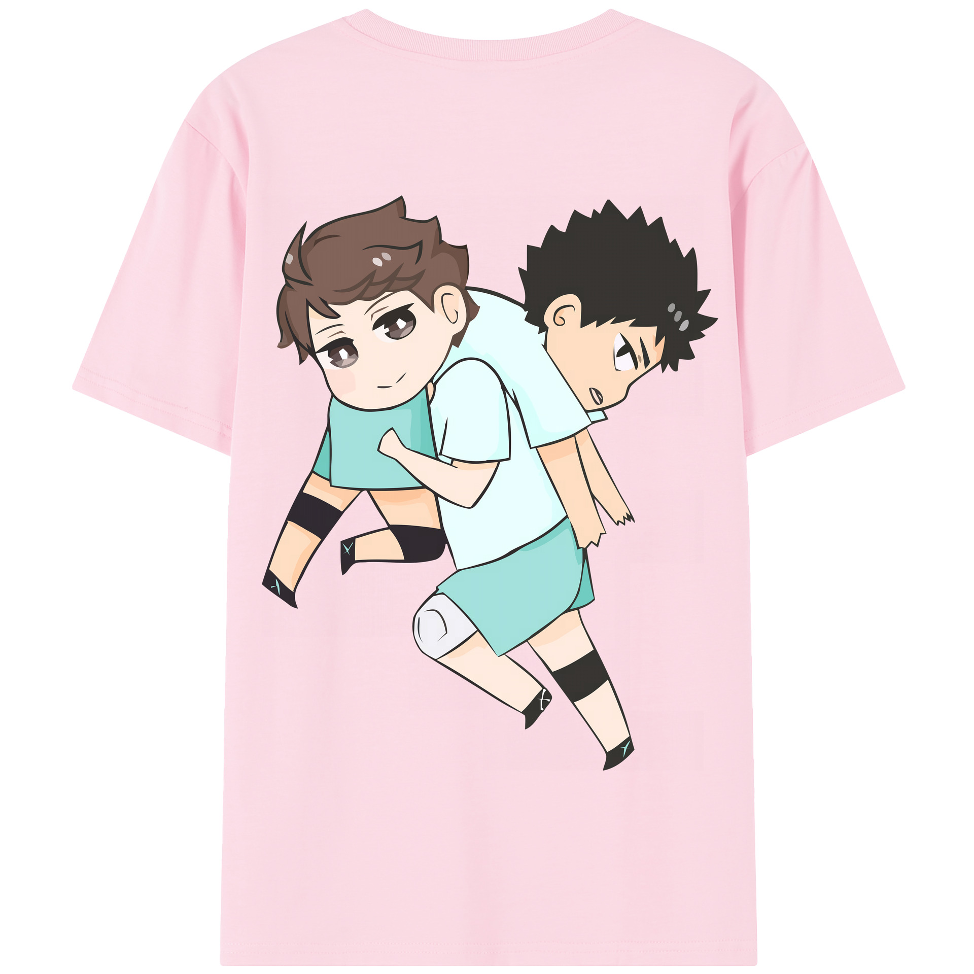 （画像用） ハイキュー!! Haikyu!! 綿100％半袖Tシャツ（背面プリント）