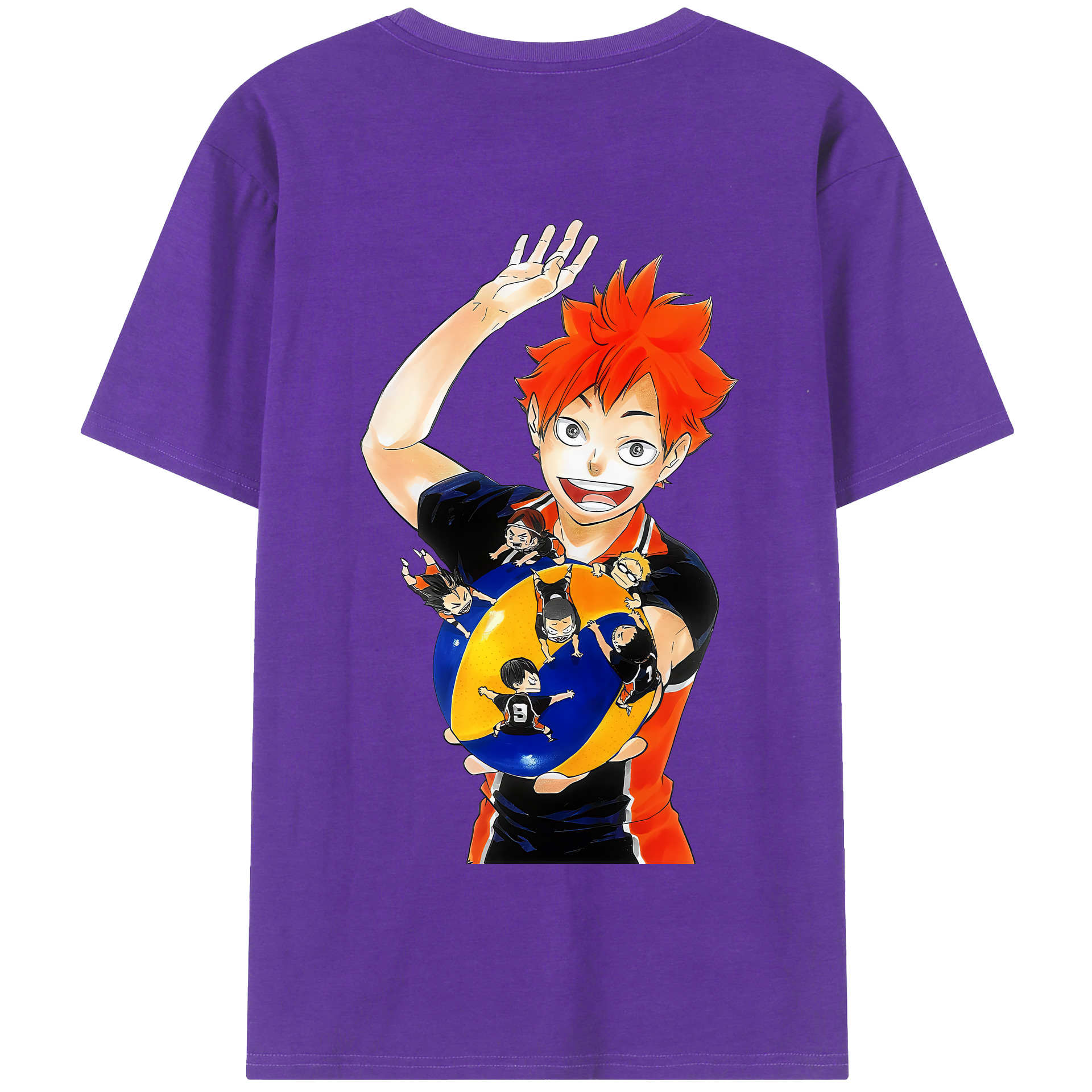 （画像用） ハイキュー!! Haikyu!! 綿100％半袖Tシャツ（背面プリント）