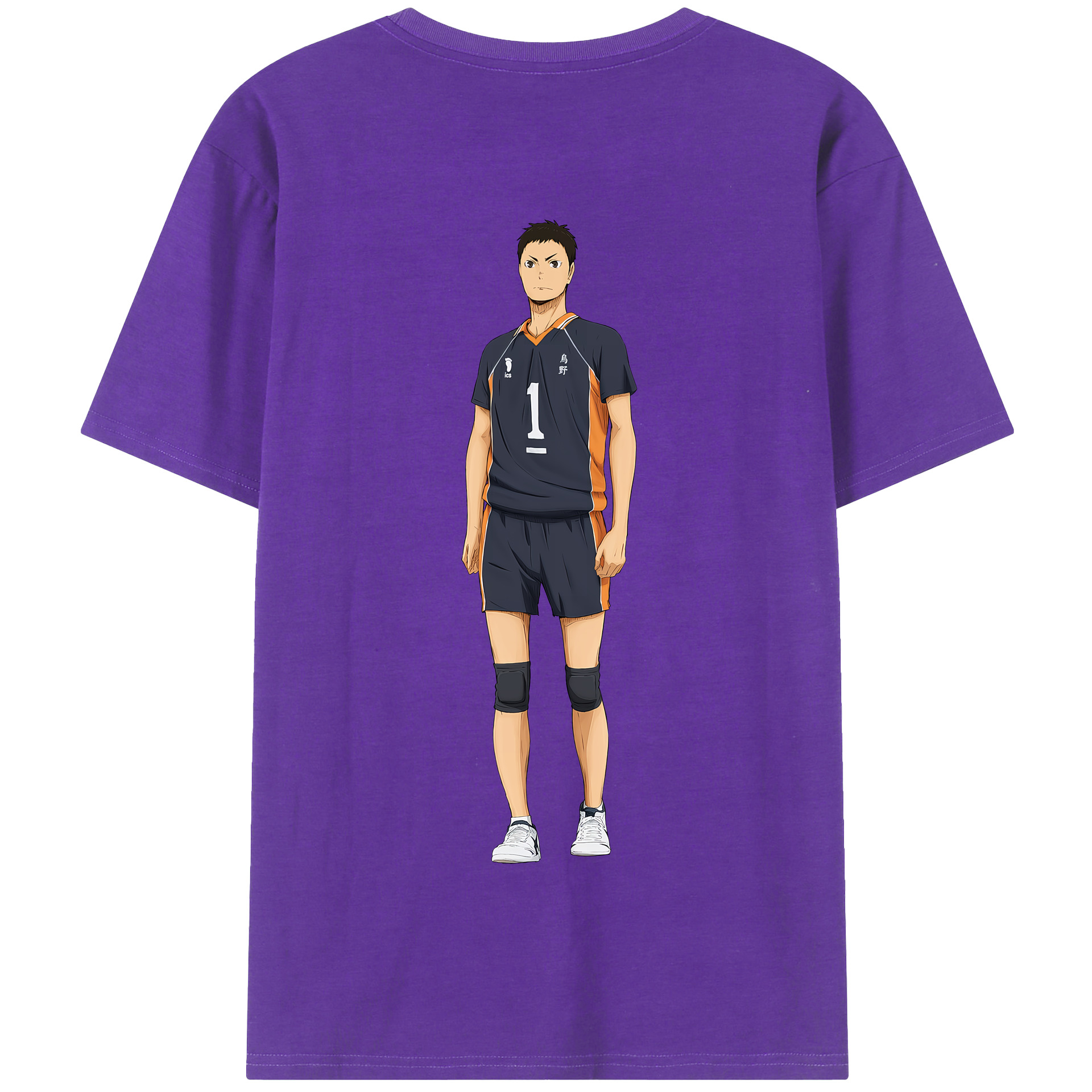 （画像用） ハイキュー!! Haikyu!! 綿100％半袖Tシャツ（背面プリント）