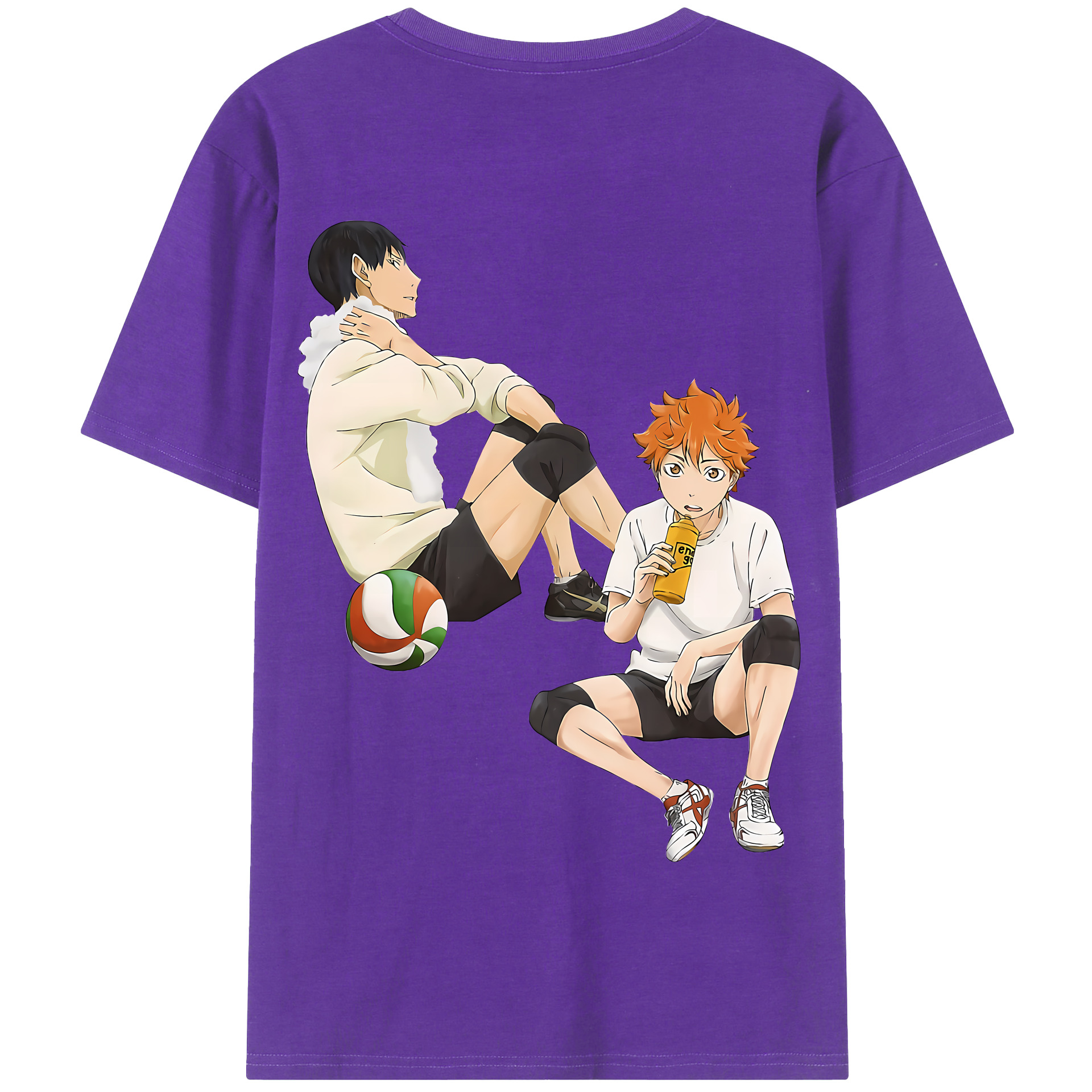 （画像用） ハイキュー!! Haikyu!! 綿100％半袖Tシャツ（背面プリント）