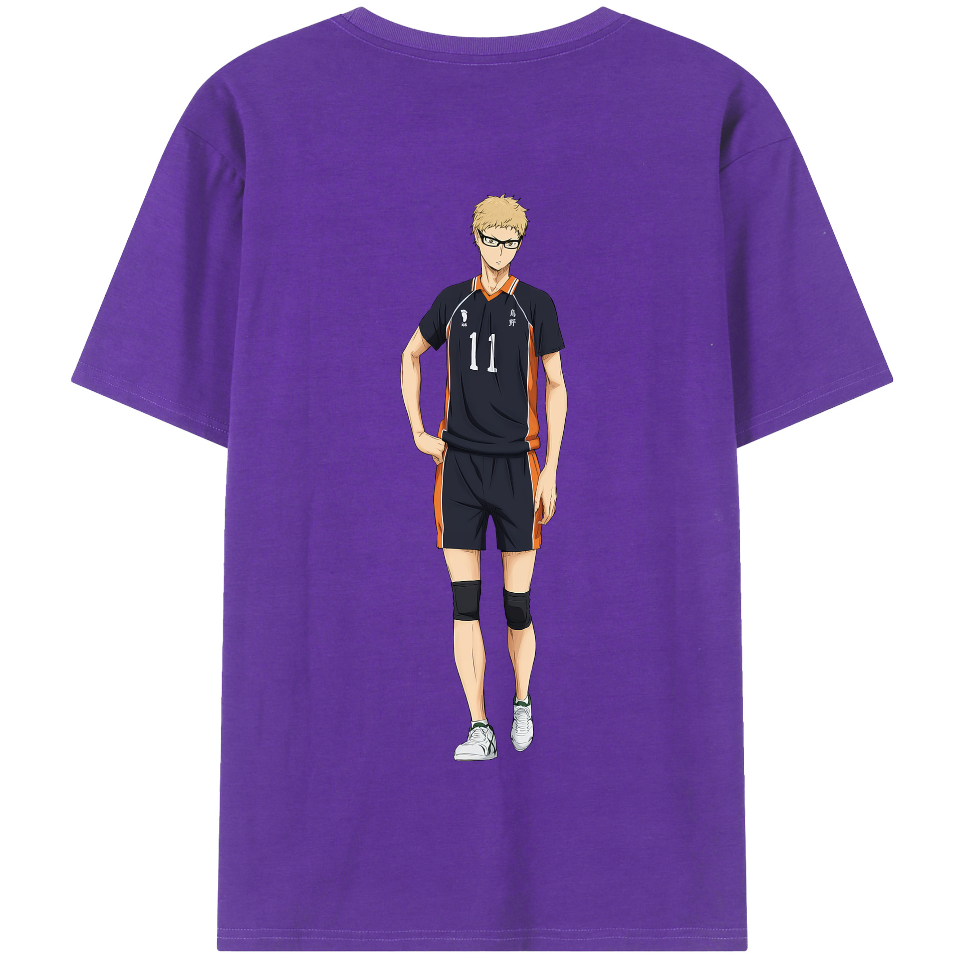 （画像用） ハイキュー!! Haikyu!! 綿100％半袖Tシャツ（背面プリント）