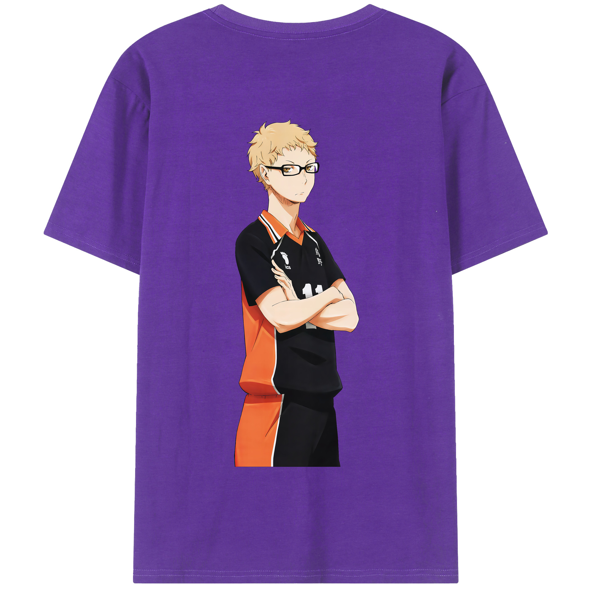 （画像用） ハイキュー!! Haikyu!! 綿100％半袖Tシャツ（背面プリント）