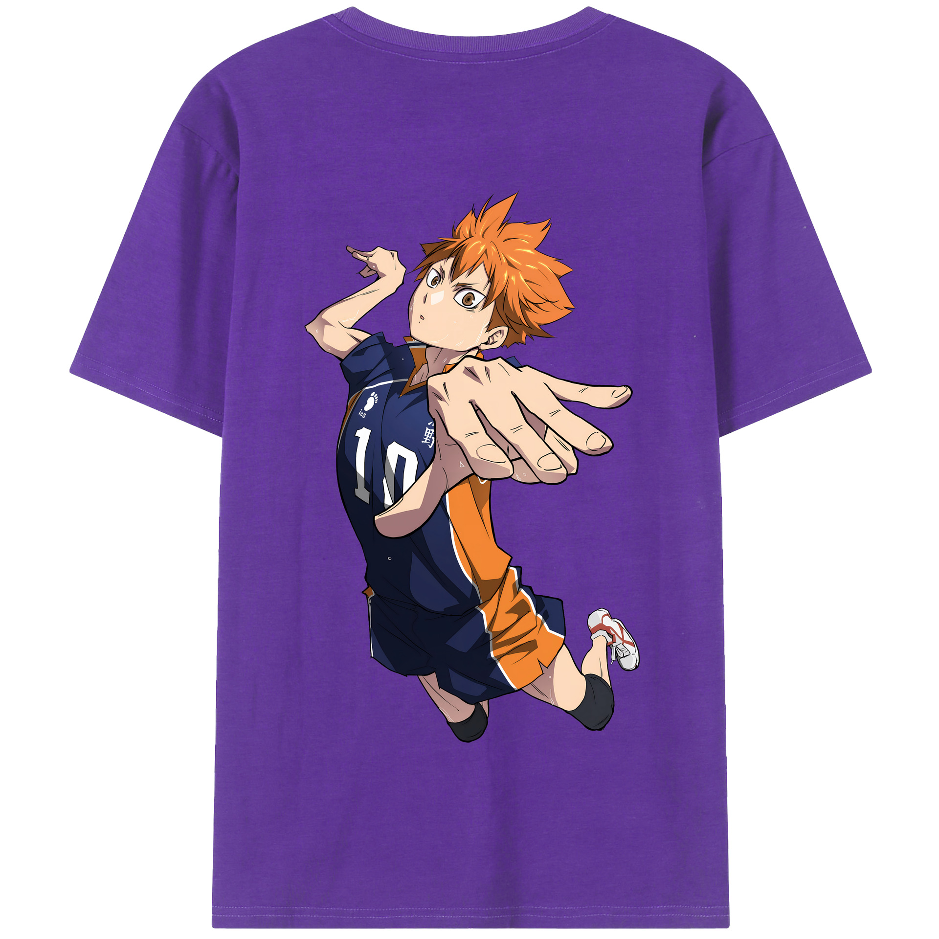 （画像用） ハイキュー!! Haikyu!! 綿100％半袖Tシャツ（背面プリント）