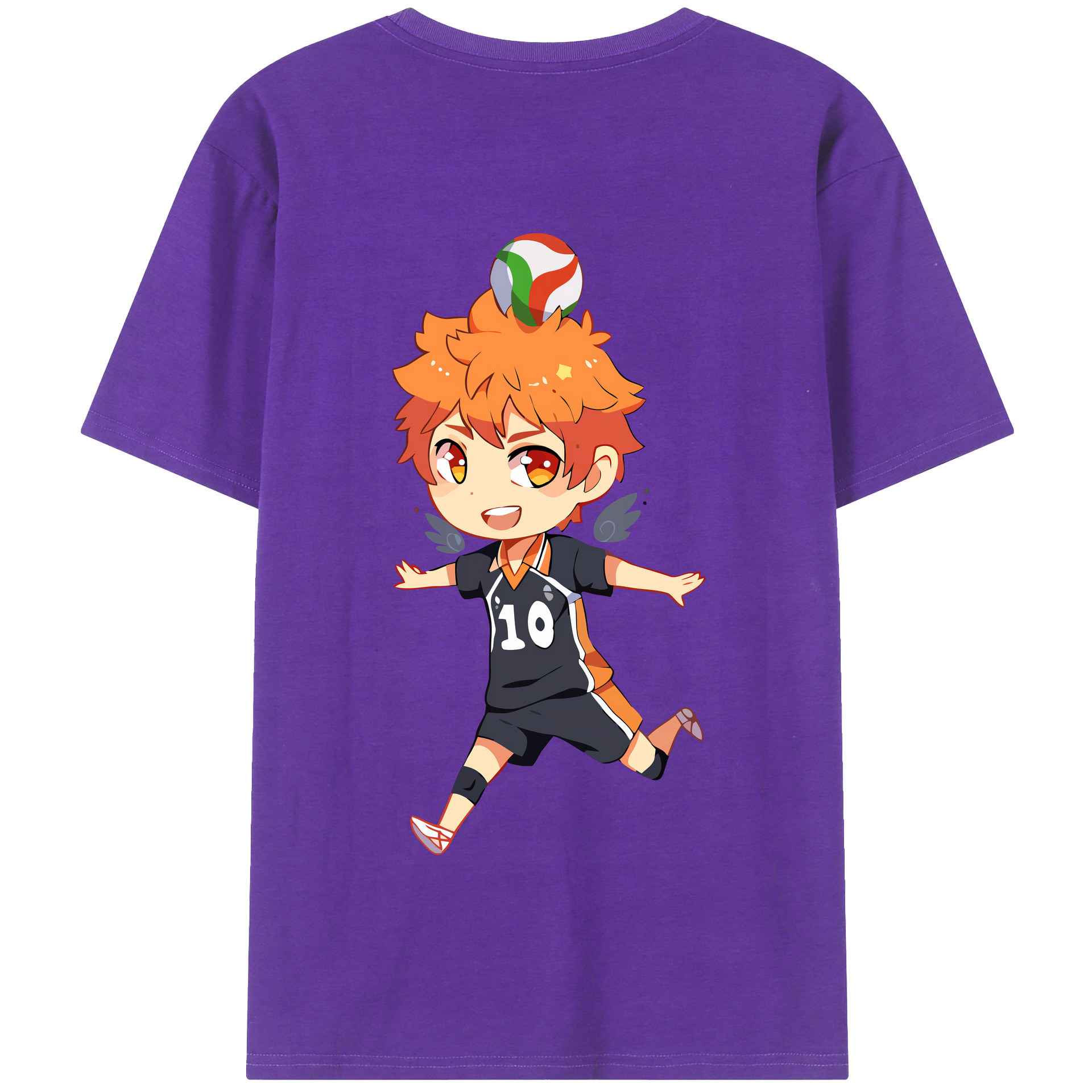 （画像用） ハイキュー!! Haikyu!! 綿100％半袖Tシャツ（背面プリント）